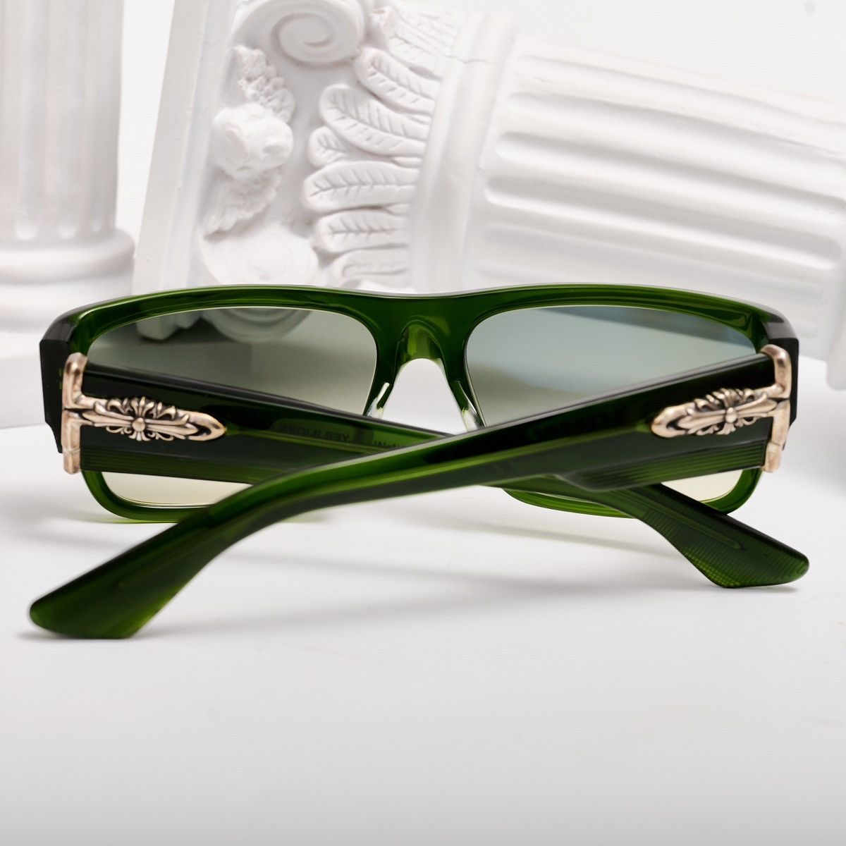 Chrome Hearts CHROME HEARTS YER BJORN AGAIN MOSS SUNGLASSES Size ONE SIZE - 7 Thumbnail