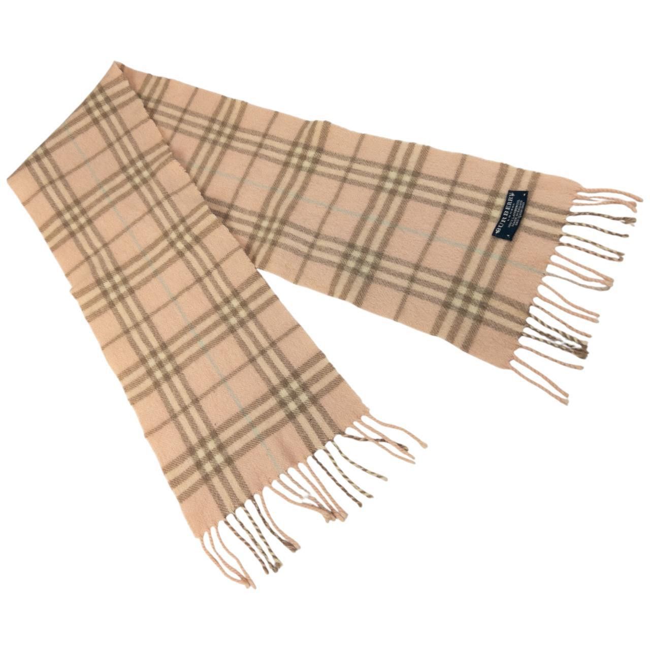 Burberry Vintage Burberry Nova Check Lambswool Tassel Scarf Size ONE SIZE - 5 Thumbnail