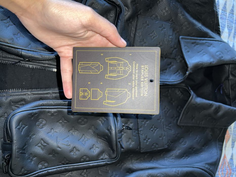 Louis Vuitton Mens LOUIS VUITTON Monogram Embossed Utility Jacket Grailed