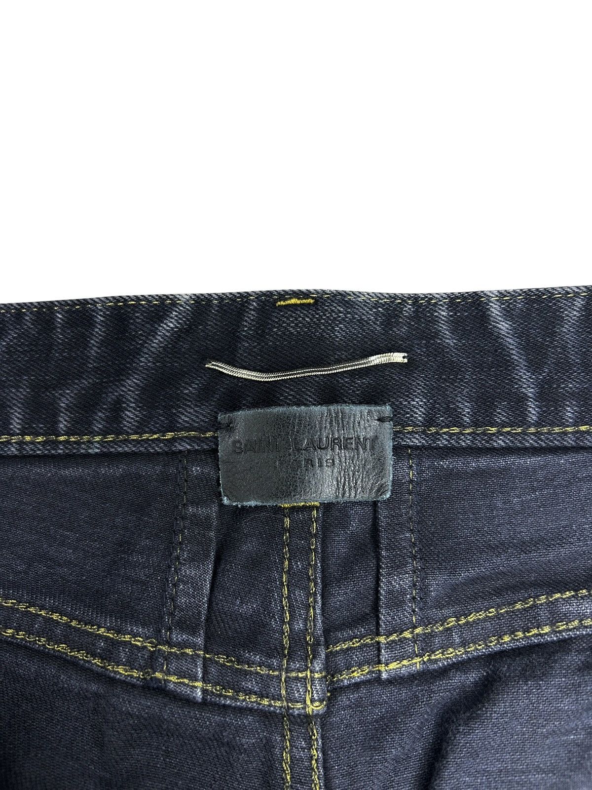 Saint Laurent Paris 2014 Mud Destroyed Denim Size US 32 / EU 48 - 7 Thumbnail