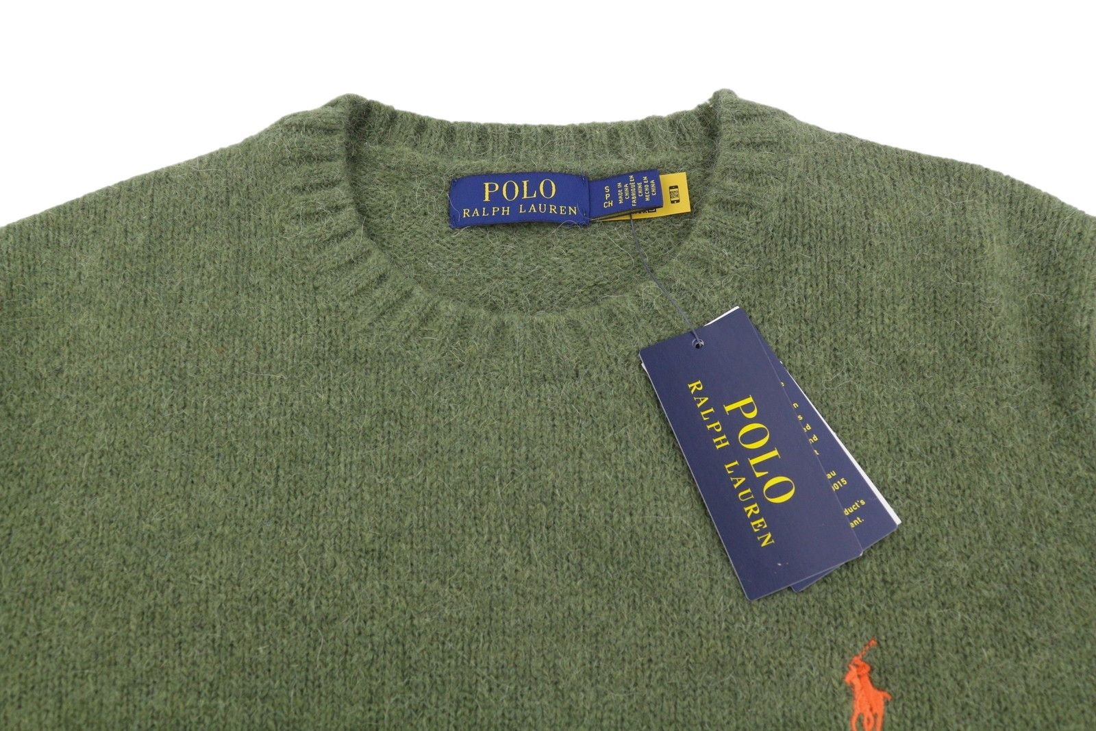 Ralph Lauren OLIVE S Wool Alpaca Blend Pullover Jumper 86921 Size US S / EU 44-46 / 1 - 5 Thumbnail