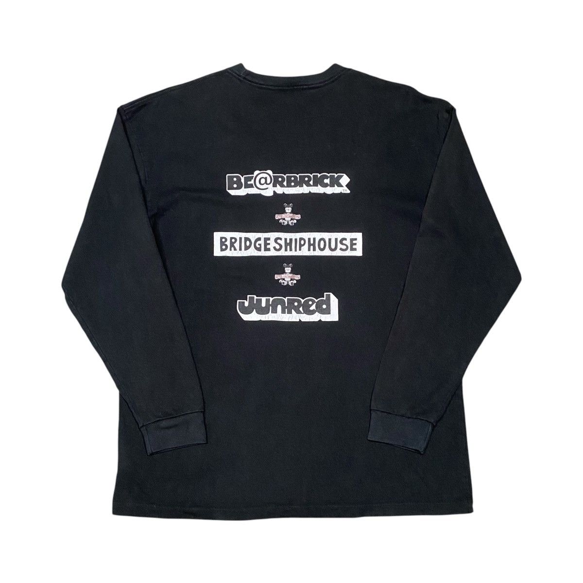 Japanese Brand × Medicom Toy Vintage Bearbrick JunRed Bridgeshiphouse Longsleeve T Shirt Size US M / EU 48-50 / 2 - 2 Thumbnail