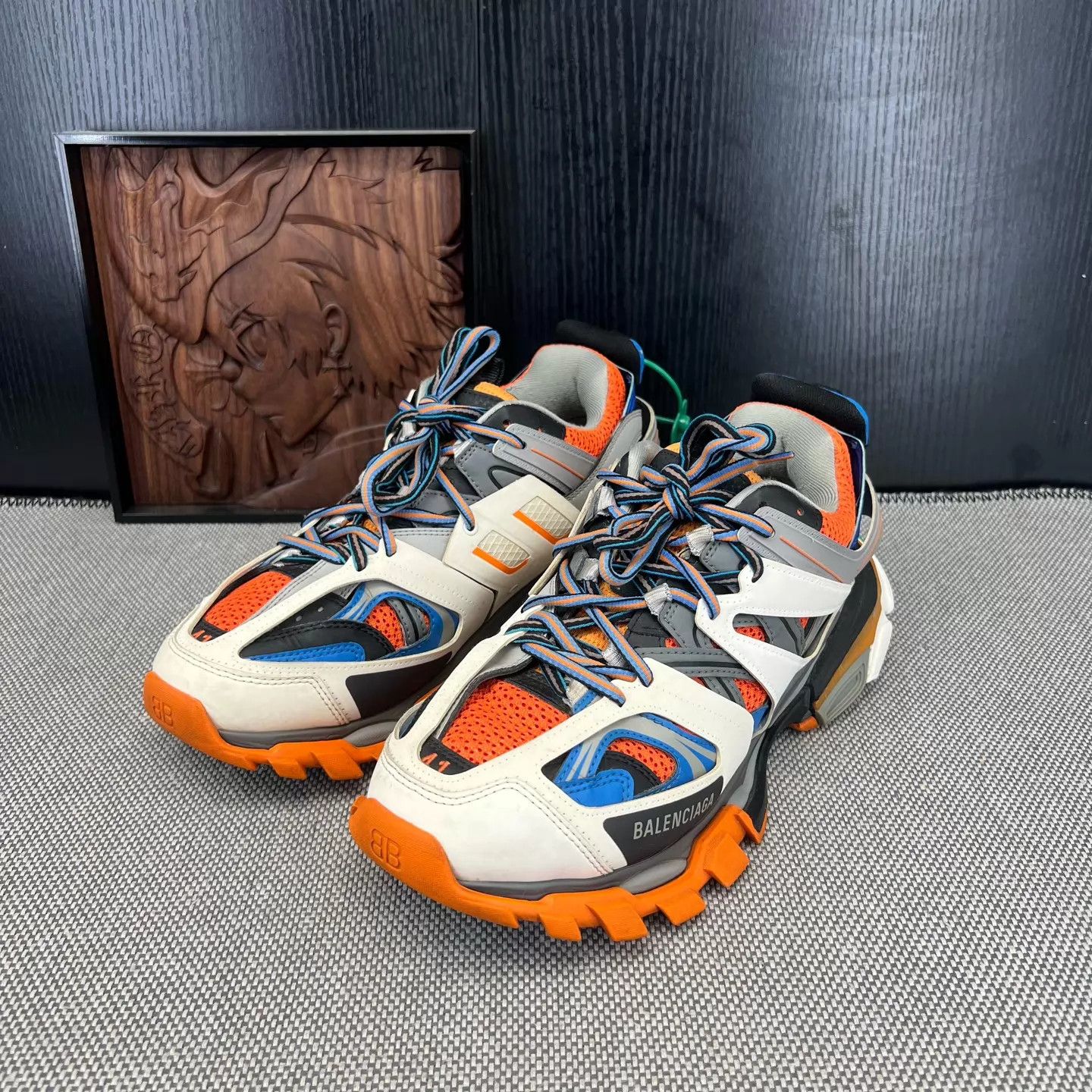Balenciaga Balenciaga Track White/Orange/Blue 41 New Size US 8 / EU 41 - 1 Thumbnail