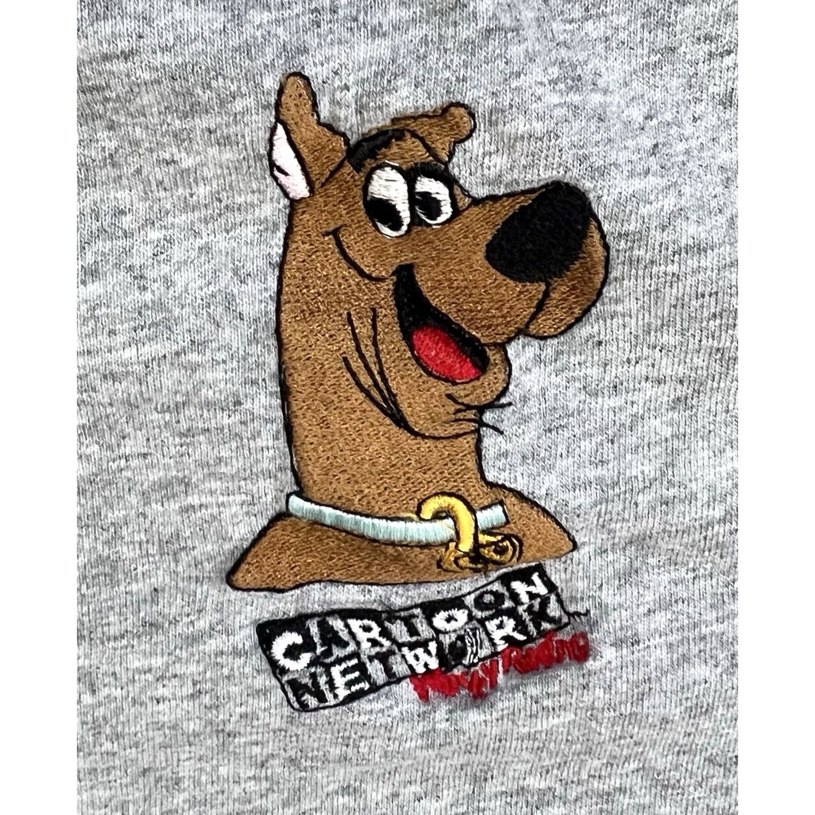 Vintage VINTAGE 1990s Cartoon Network Scooby-Doo T-Shirt Gray L Men Short Sleeve College 90s Cartoon Size US L / EU 52-54 / 3 - 2 Thumbnail