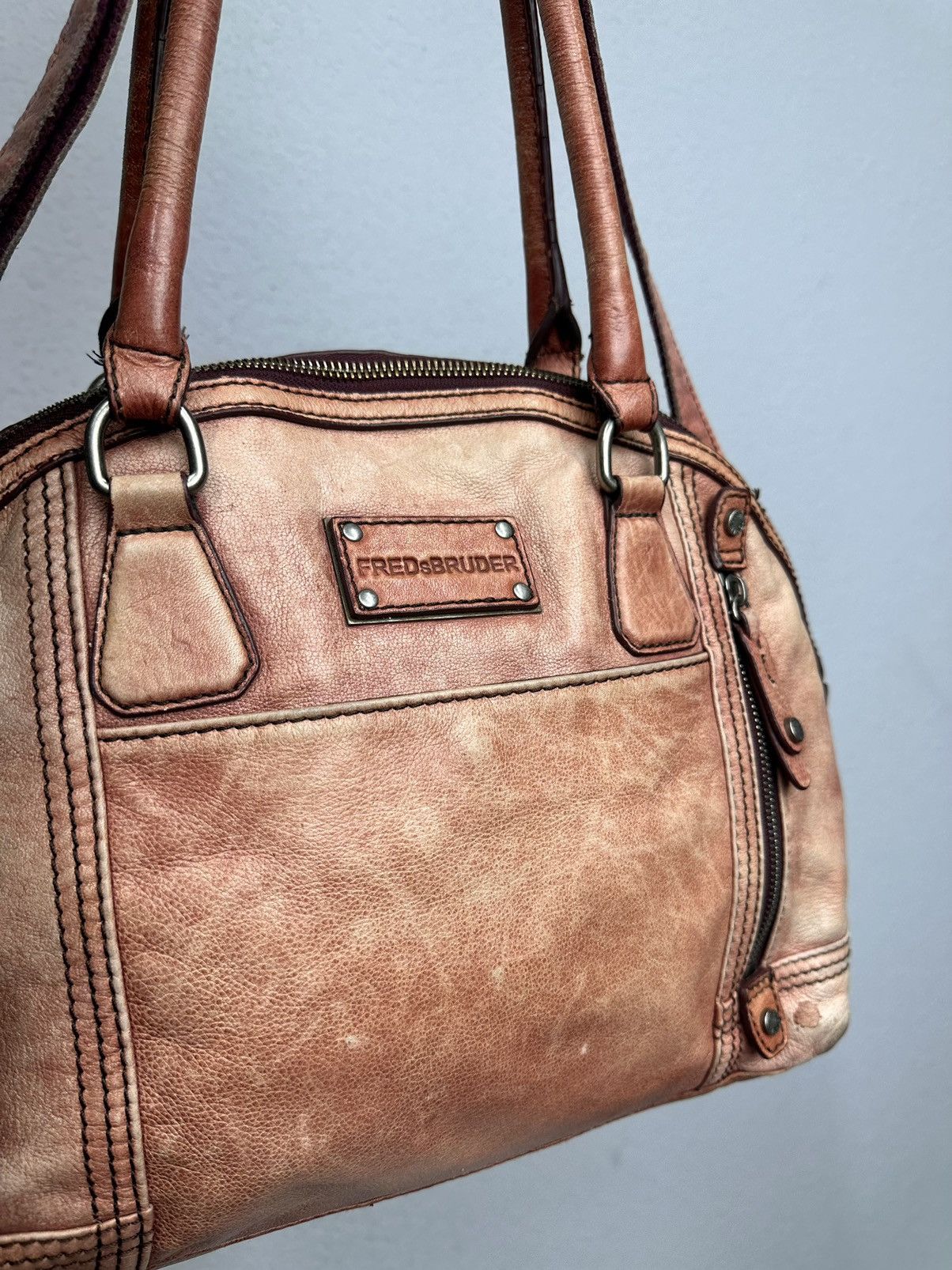 A.S.98 Vintage Japan Leather Bag Kapital Messenger Y2K Rare GOA Size ONE SIZE - 3 Thumbnail