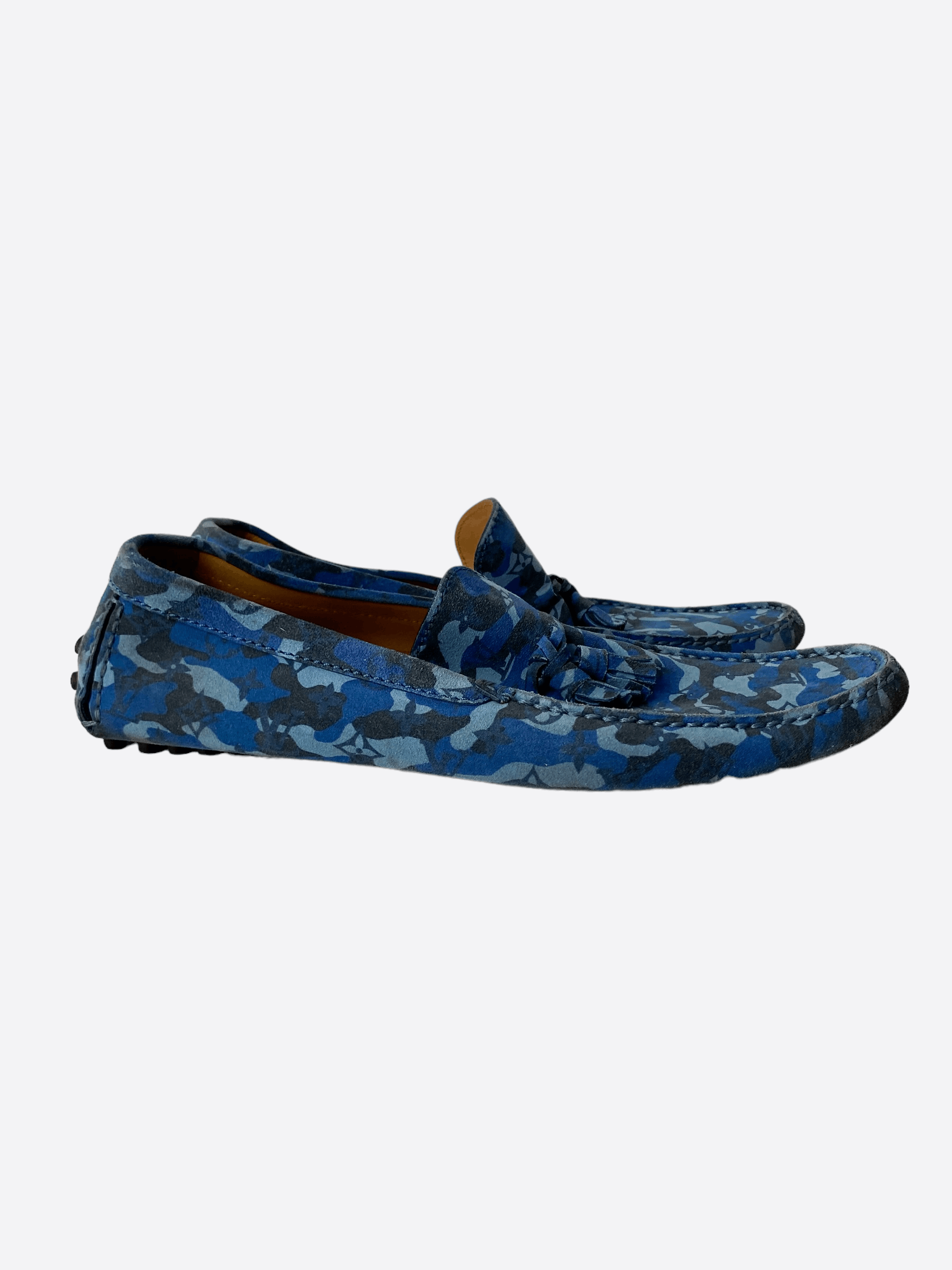 Louis Vuitton Louis Vuitton Blue Camouflage Mocassins Size US 11.5 / EU 44-45 - 1 Thumbnail