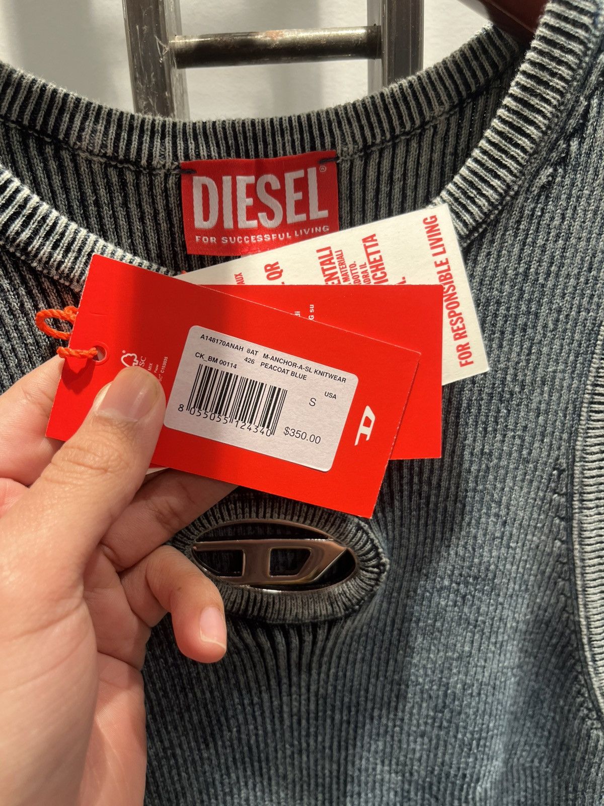 Diesel Diesel Anchor A SL Knitwear Size S / US 4 / IT 40 - 7 Thumbnail