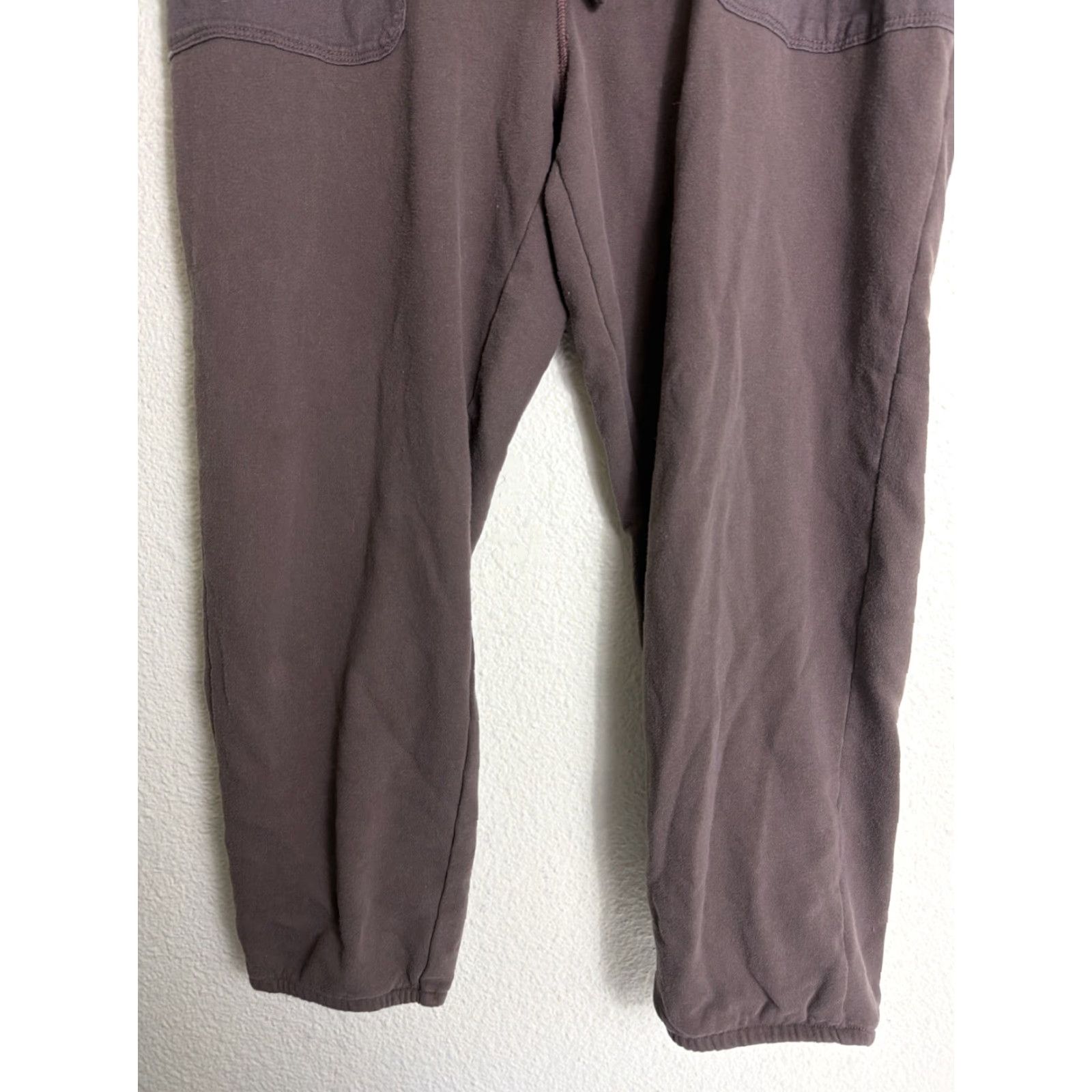 American Eagle Outfitters American Eagle Sweatpants XL Brown Drawstring 38x27 Cotton Polyester Blend Activewear Pants Mens Size US 36 / EU 52 - 2 Thumbnail