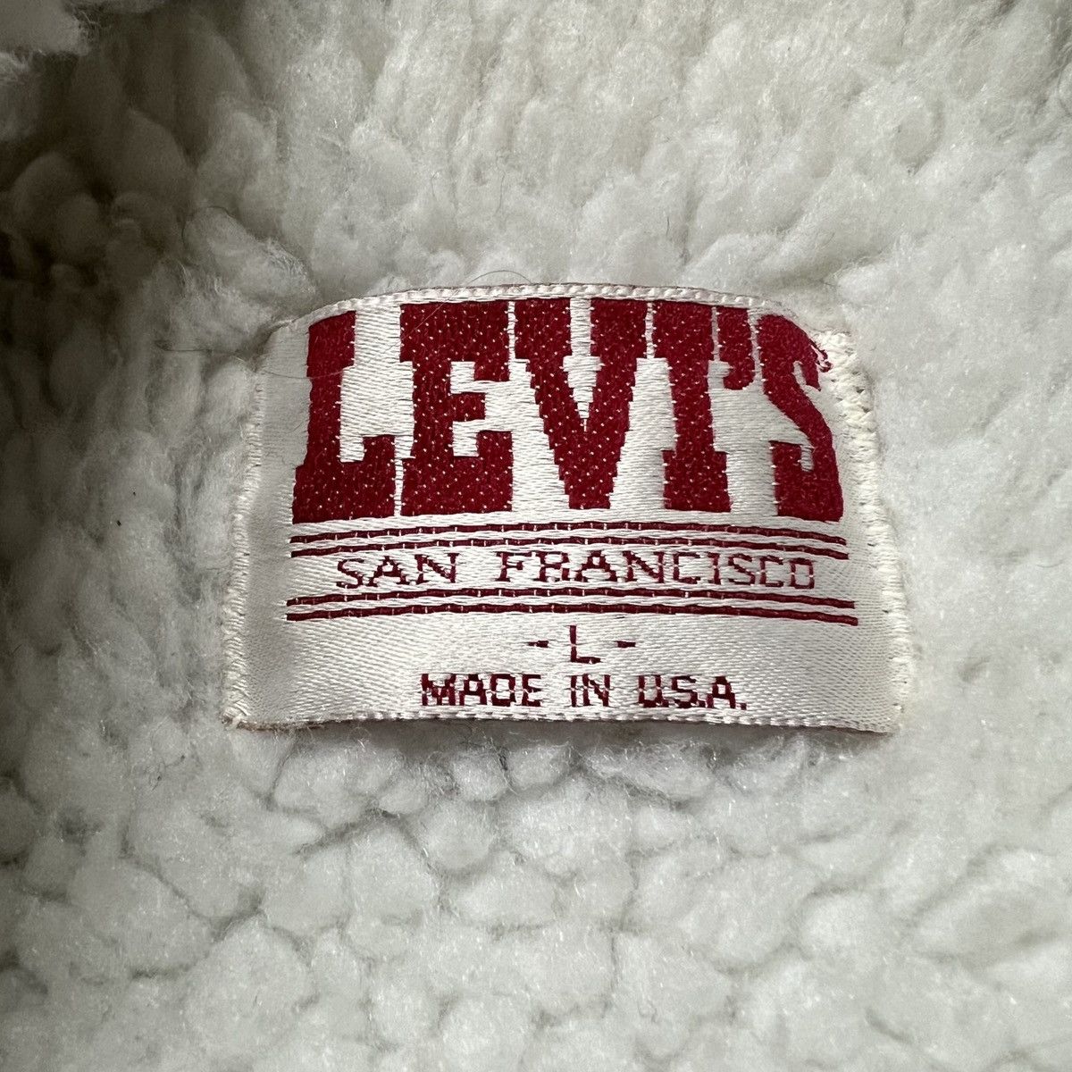 Levi's × Levi's Vintage Clothing × Vintage Vintage 80’s Levi’s 🇺🇸 Sherpa-Lined Denim Trucker Jacket Size US L / EU 52-54 / 3 - 5 Thumbnail