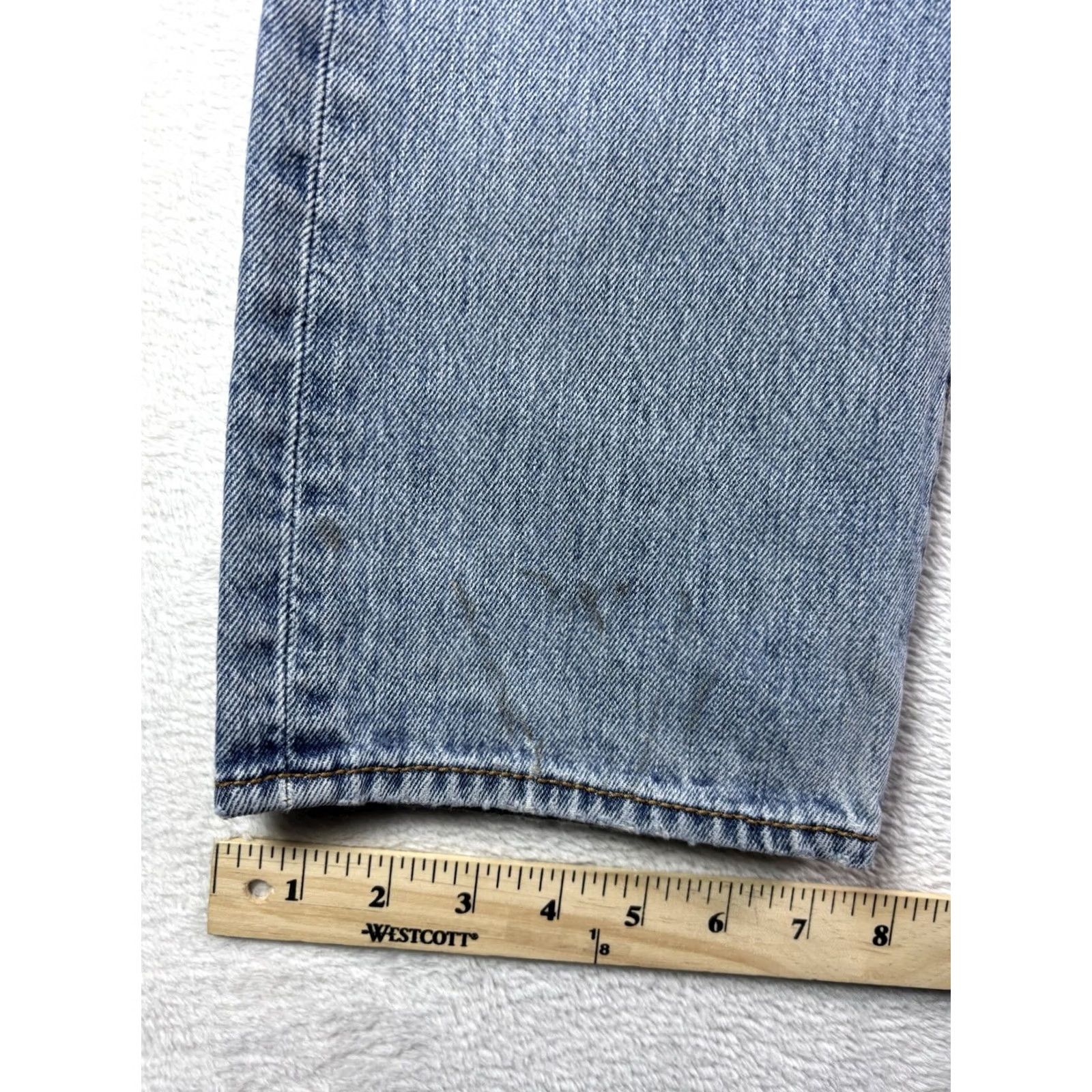 Levi's VINTAGE Levi's 501 Jeans Men Straight Leg Button Fly Distressed Workwear 33x30 Blue Denim Size 33 Regular Men’s Retro Classic Size US 33 - 5 Thumbnail