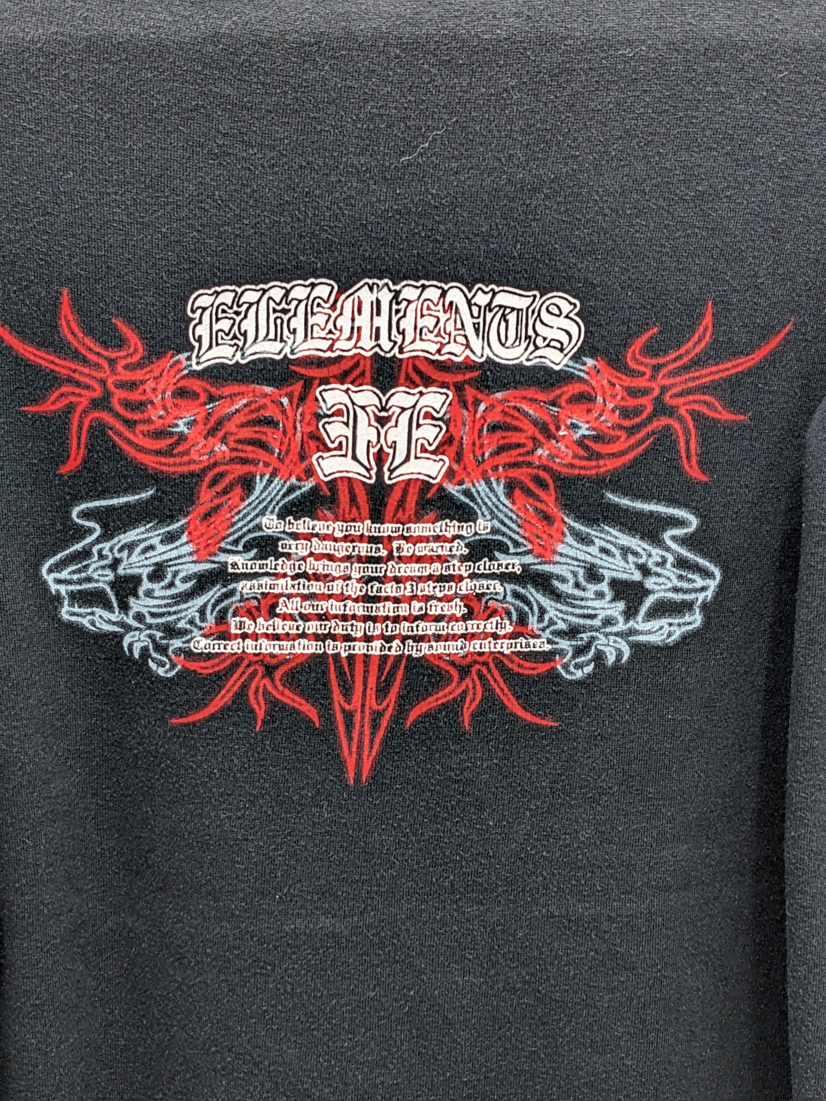 Japanese Brand Vintage SWOOPLEX Gothic ELLMENTS II Tattoo Tribal Graphic Size US L / EU 52-54 / 3 - 3 Thumbnail