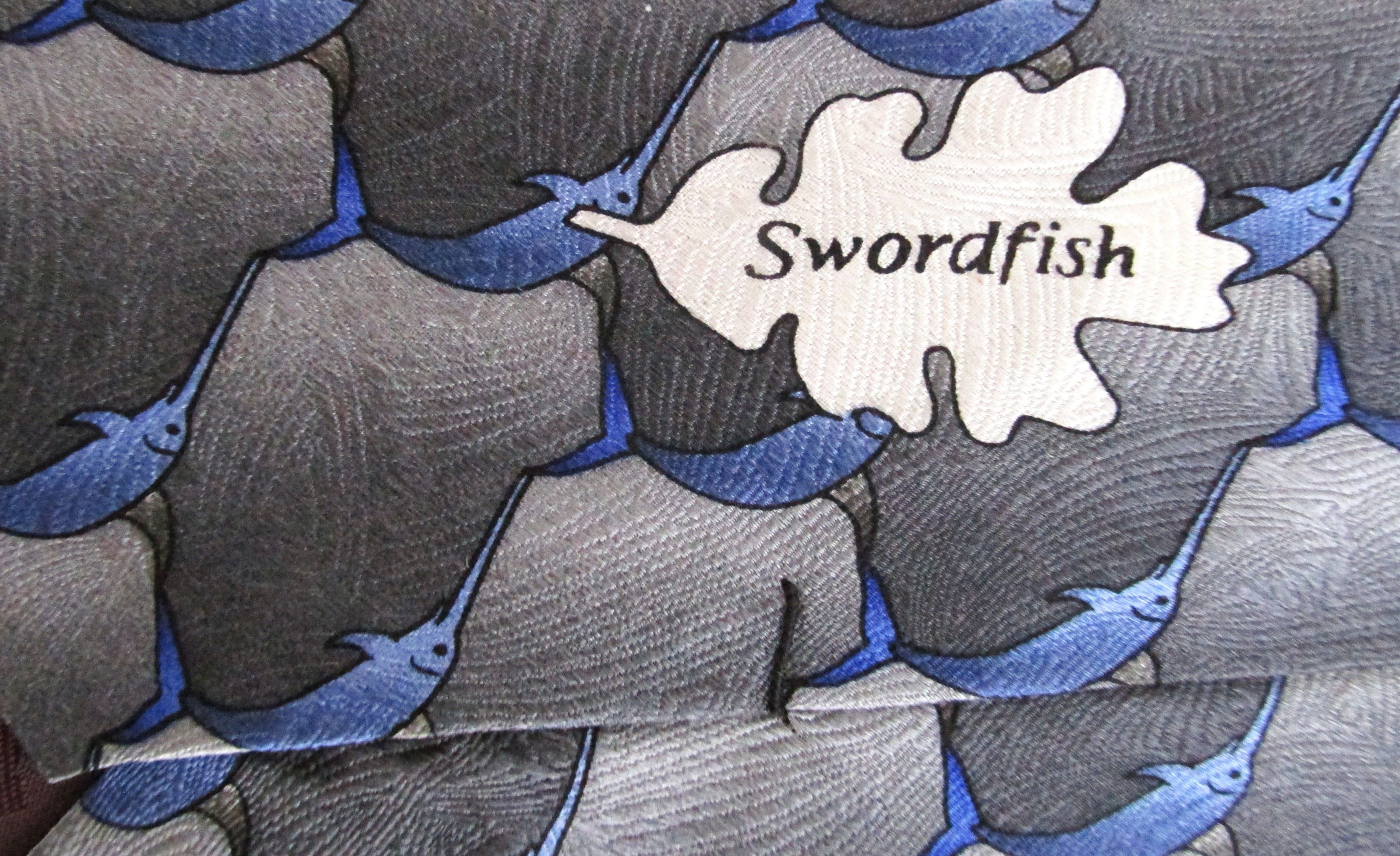 Other Nature Conservancy "Swordfish" Men's Silk Tie Size ONE SIZE - 5 Thumbnail