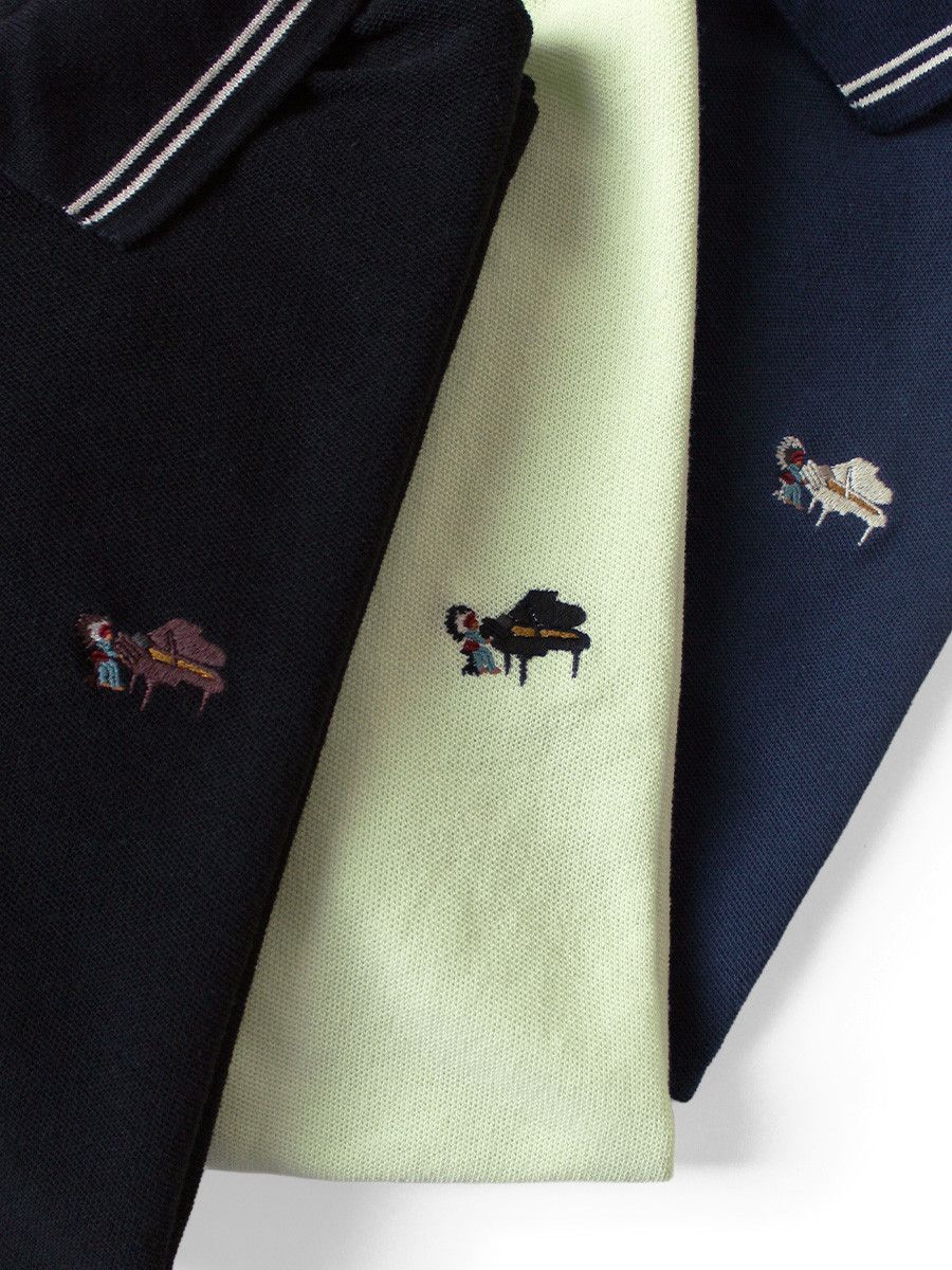 Kapital KAPITAL Dry Kanoko Box Polo shirt Piano Size US M / EU 48-50 / 2 - 2 Thumbnail