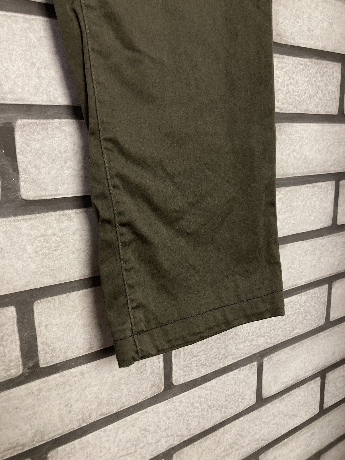 Acne Studios × Vintage Acne Studios Khaki Rog Satin Pants Size US 32 / EU 48 - 6 Thumbnail