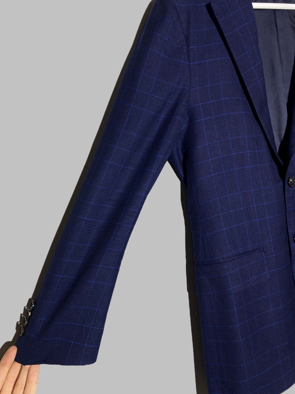 Suitsupply Suitsupply Pure Wool Checkered Blazer 2 Button Sport Coat Size 48S - 8 Thumbnail