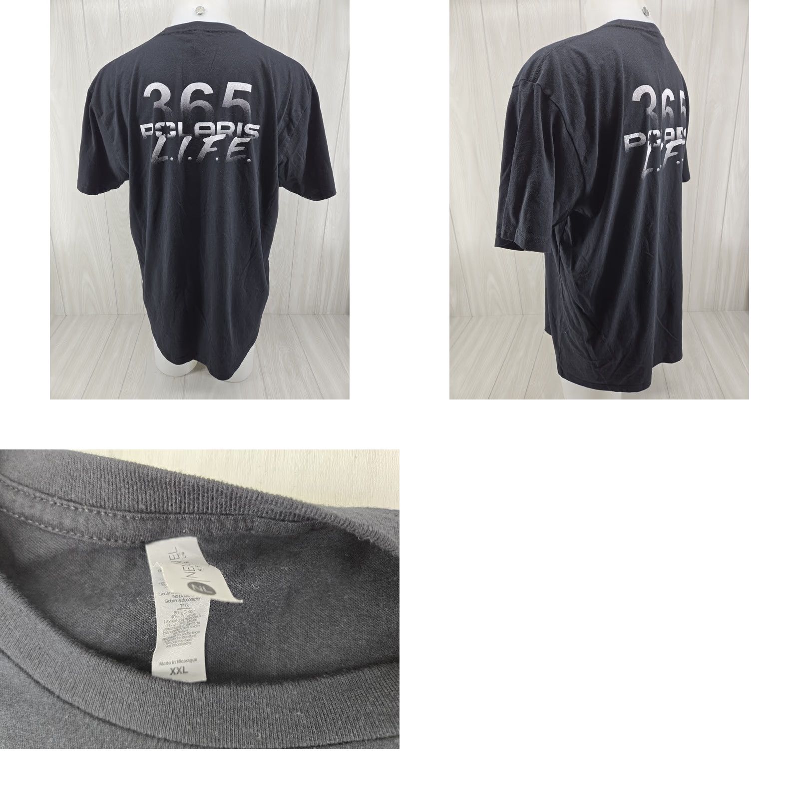 Next Level Polaris Employee Commit 365 Black Short Sleeve Shirt Men's 2XL Shirt Polyster Blend Short Sleeve 2XL Black Polaris Employee Commit 365 Mens T-Shirt Size US XXL / EU 58 / 5 - 8 Thumbnail