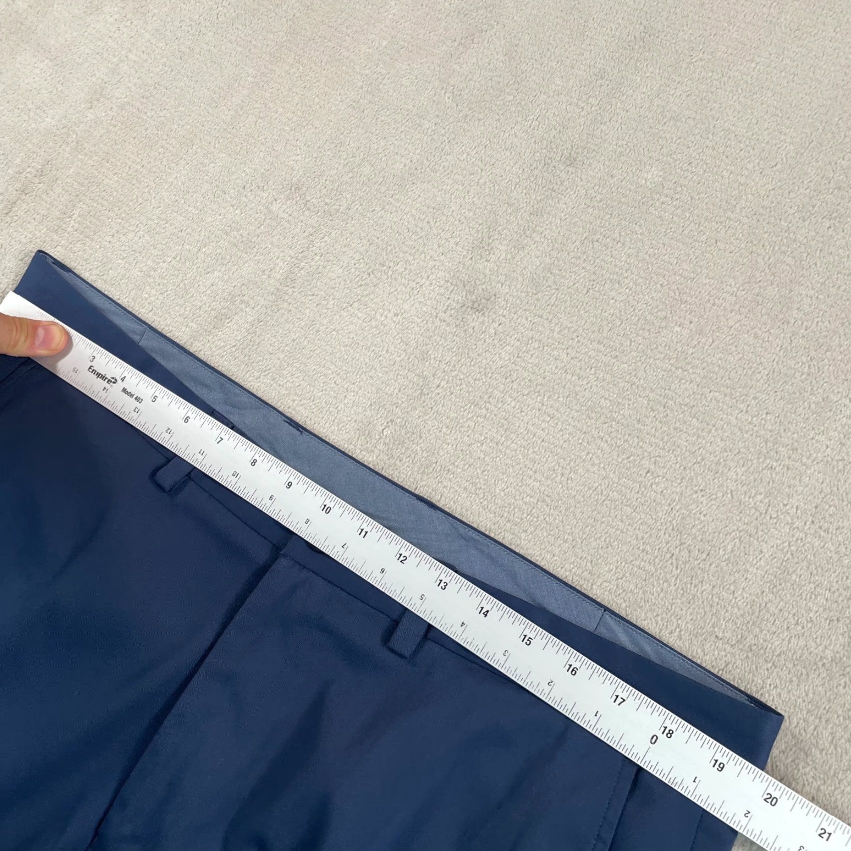 Brooks Brothers Brooks Brothers Performance Chino Pants Men 38x34 Navy Blue Stretch Golf Preppy Size US 38 / EU 54 - 4 Thumbnail
