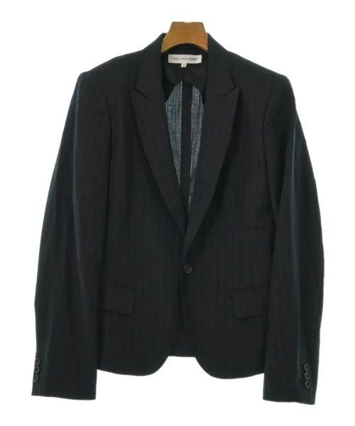 Comme des Garcons SHIRT Jacket Stripes Wool 1 Button Flap Pocket Navy x Gray Size US S / EU 44-46 / 1 - 1 Thumbnail