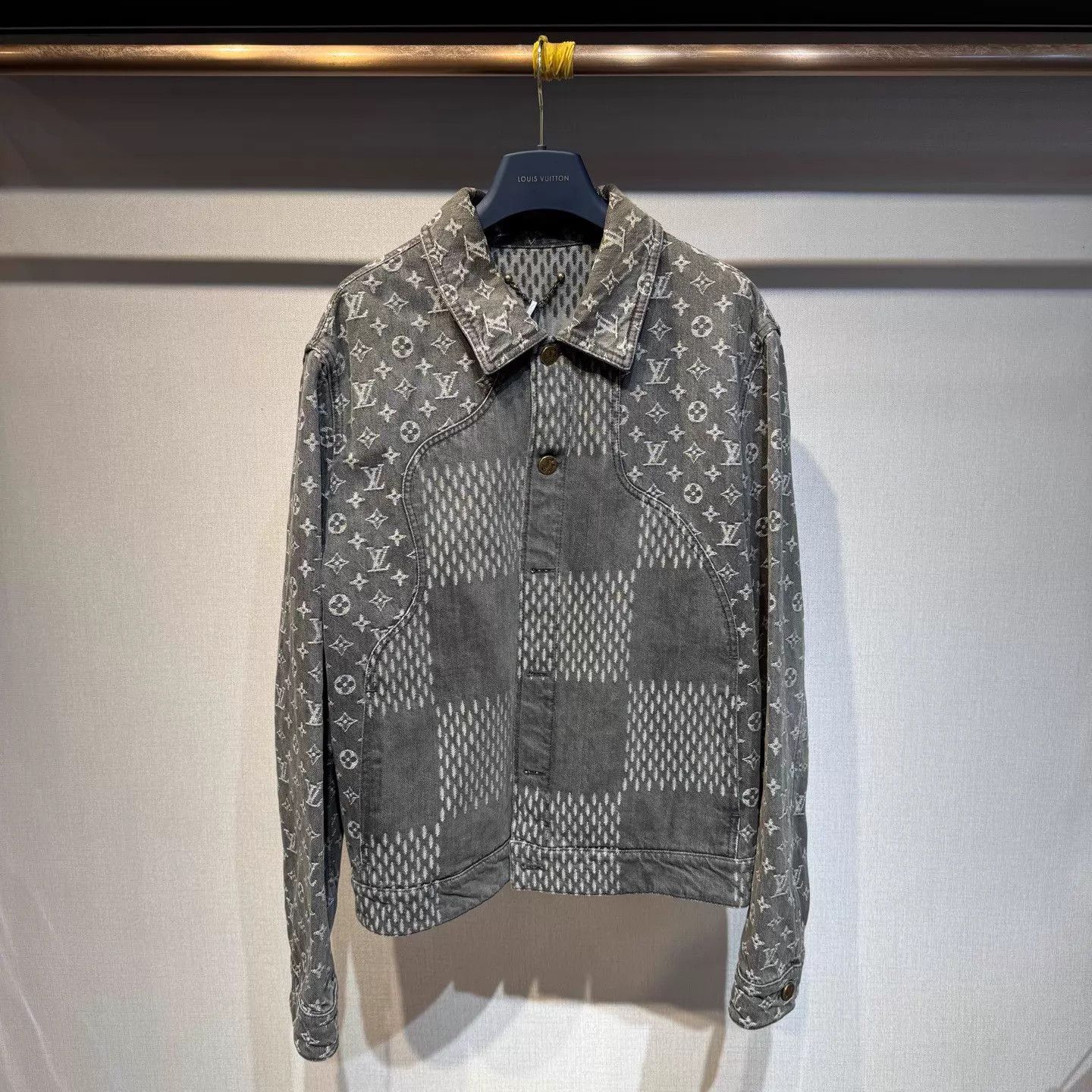 Louis Vuitton Louis Vuitton x nigo Black Denim Jacket 48 New Size US M / EU 48-50 / 2 - 1 Thumbnail