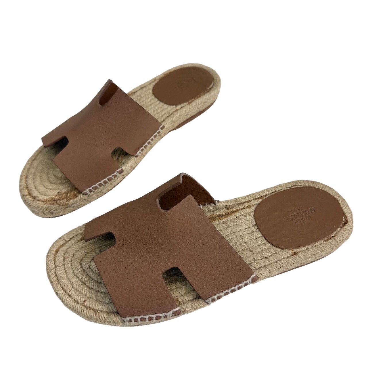 Hermes Hermès Antigua H-Cutout Leather Sandals Size 40 Size US 10 / IT 40 - 1 Thumbnail