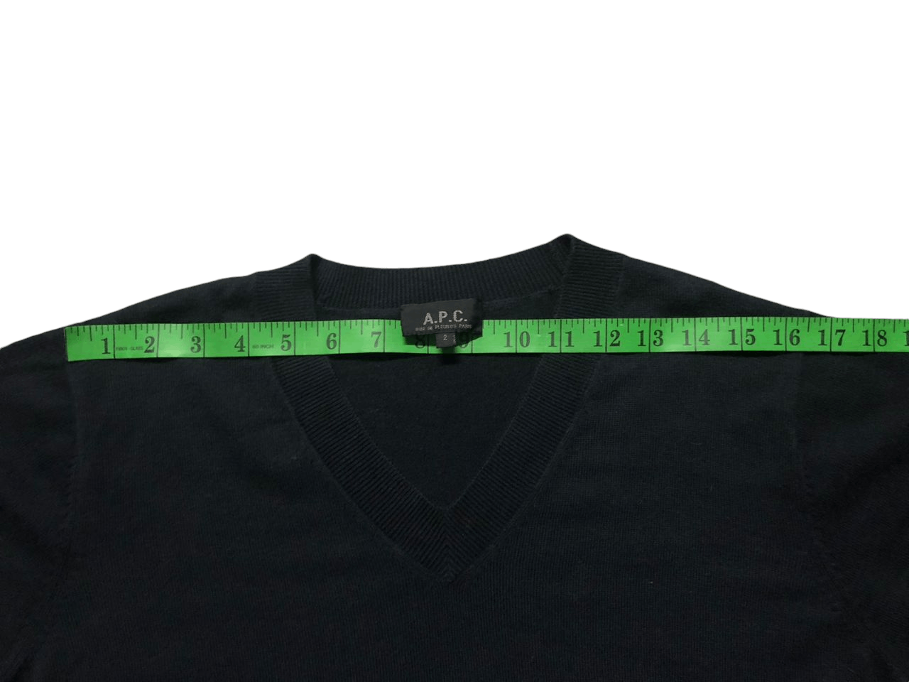 A.P.C. Archive💥 A.P.C V Neck Knit Sweater Size US M / EU 48-50 / 2 - 11 Thumbnail