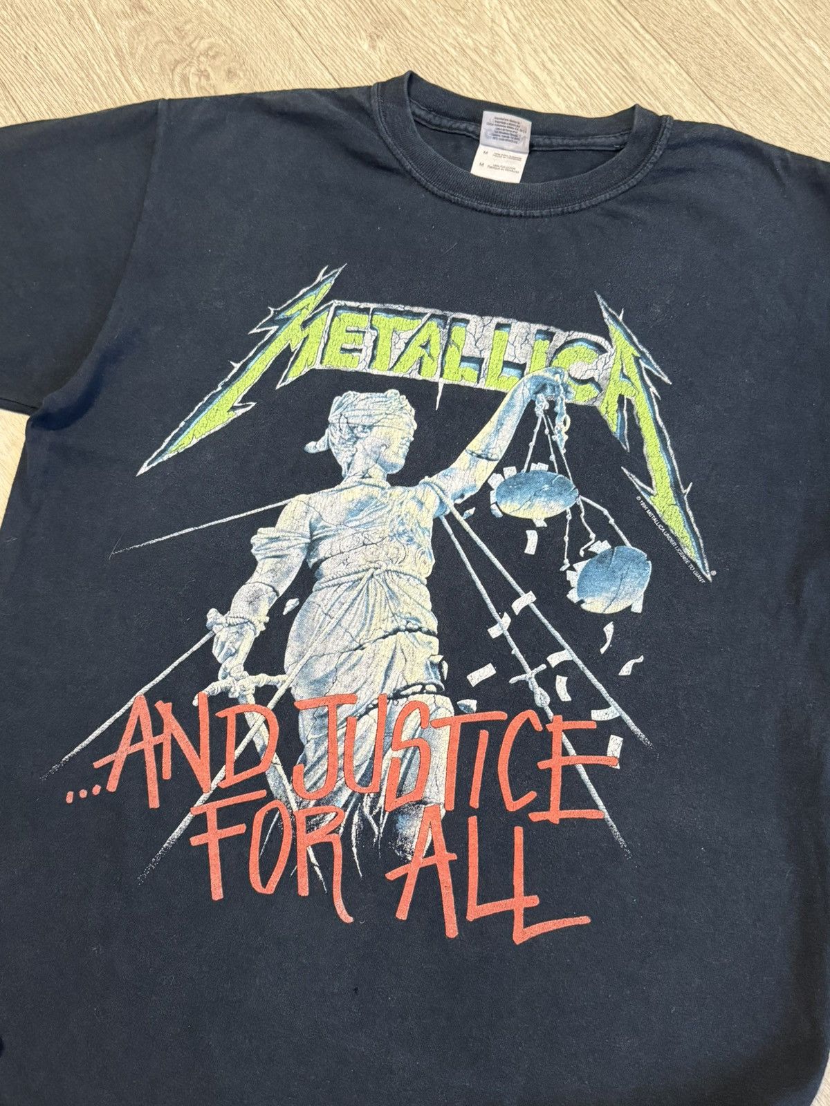 Band Tees 🔷Vintage Metallica Justice For All Rock Tour T-shirt🔷 Size US M / EU 48-50 / 2 - 2 Thumbnail