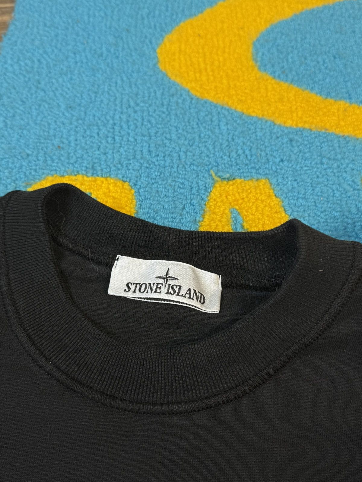 Stone Island Stone Island Rubberized Logo Black Sweatshirt Size US S / EU 44-46 / 1 - 9 Thumbnail