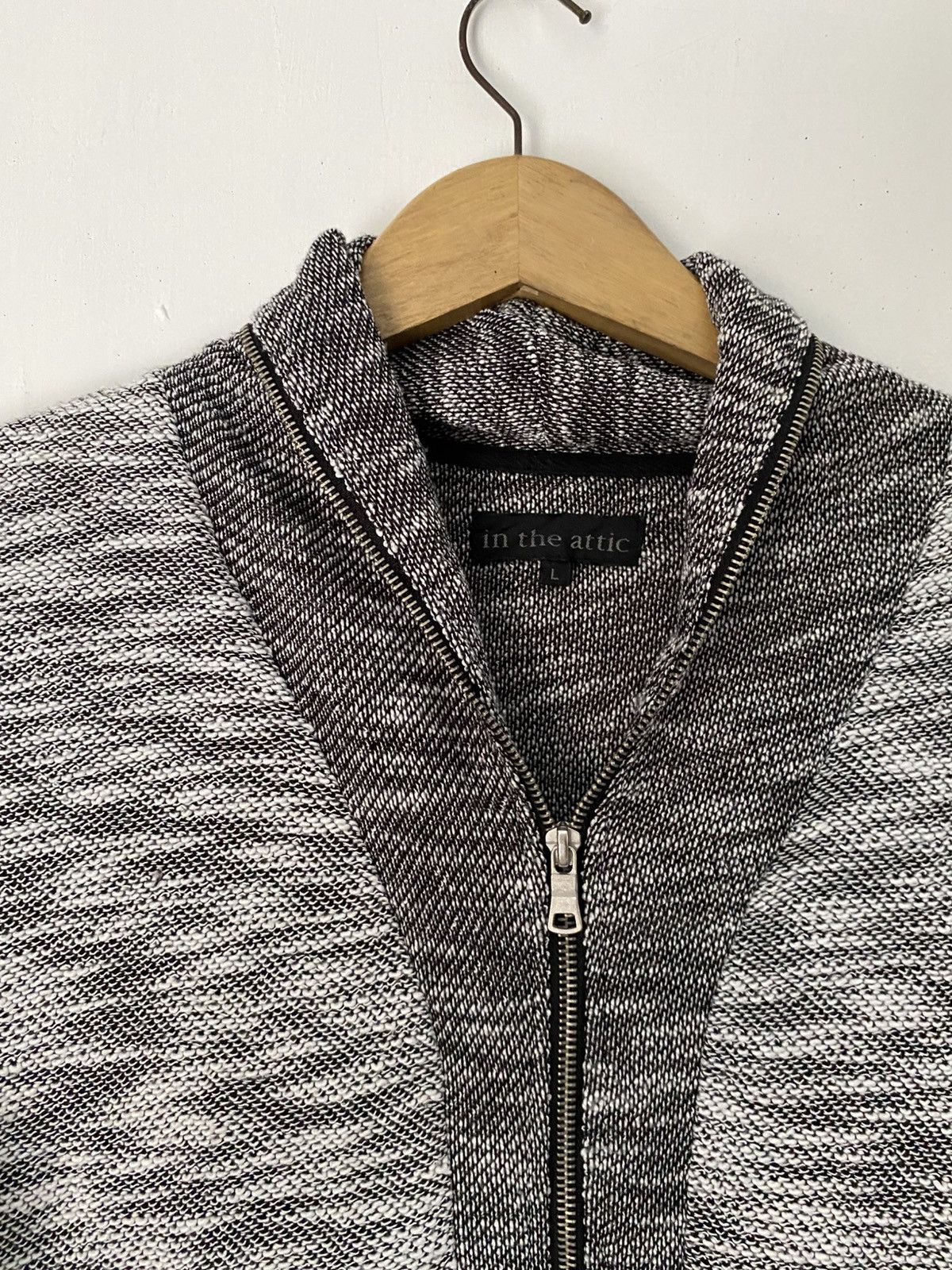 If Six Was Nine × In The Attic × Le Grande Bleu (L.G.B.) Zip up in the attic knit sweater Size US L / EU 52-54 / 3 - 5 Thumbnail