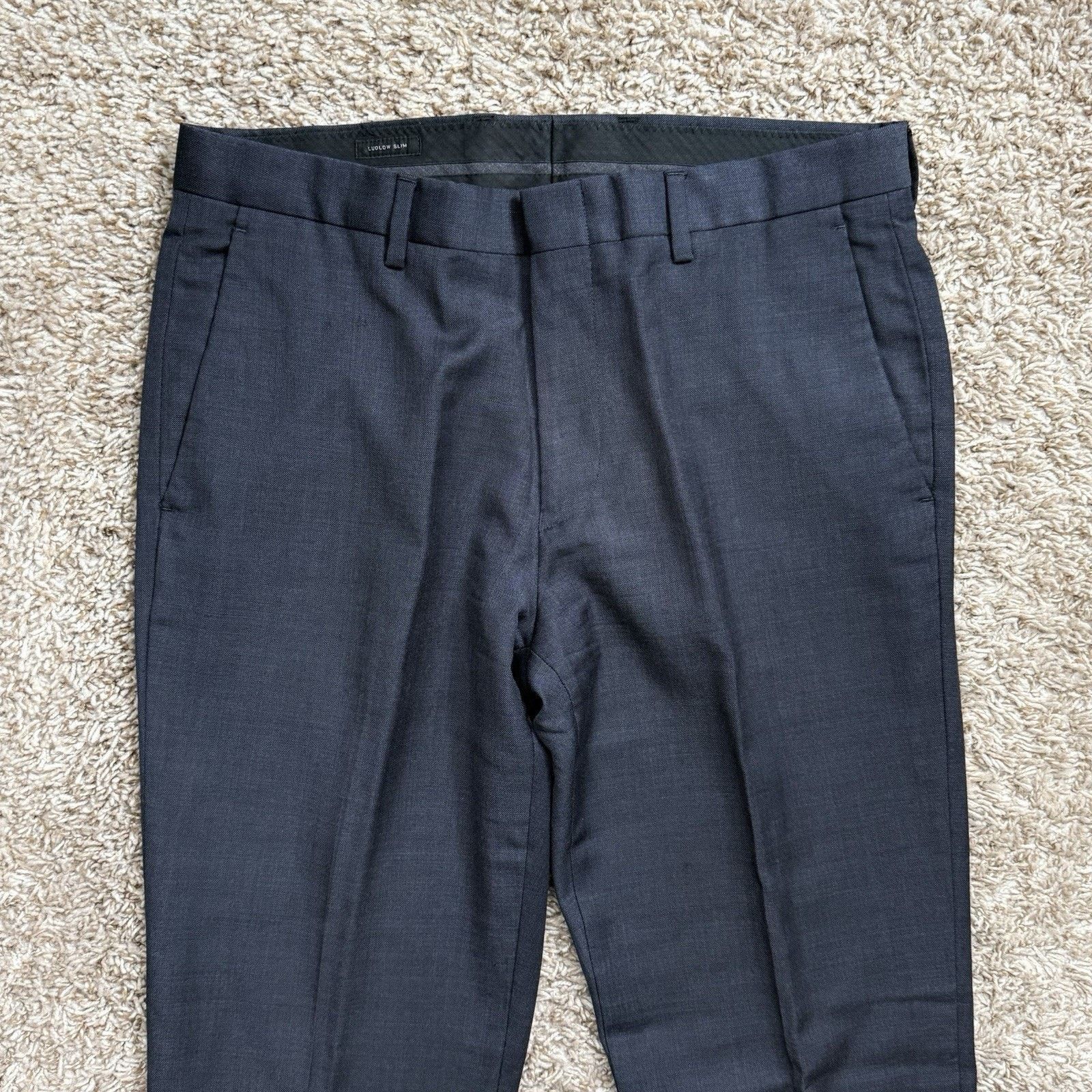 J.Crew J.Crew Ludlow Tollegno 1900 Wool Suit Navy Blue Jacket 40R Size 40R - 14 Thumbnail