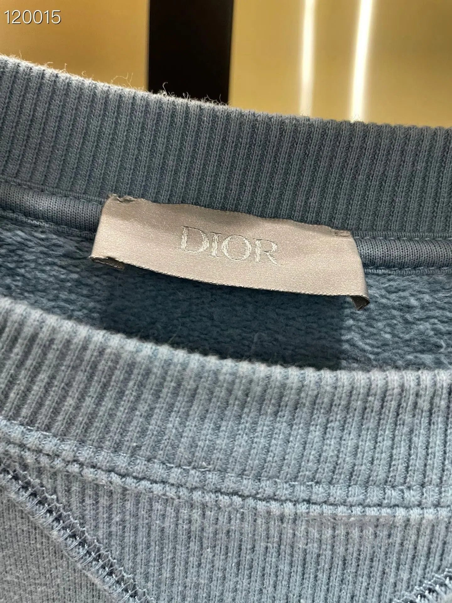 Dior Dior Big Logo Print Haze Blue Sweatshirt M. Size US M / EU 48-50 / 2 - 3 Thumbnail