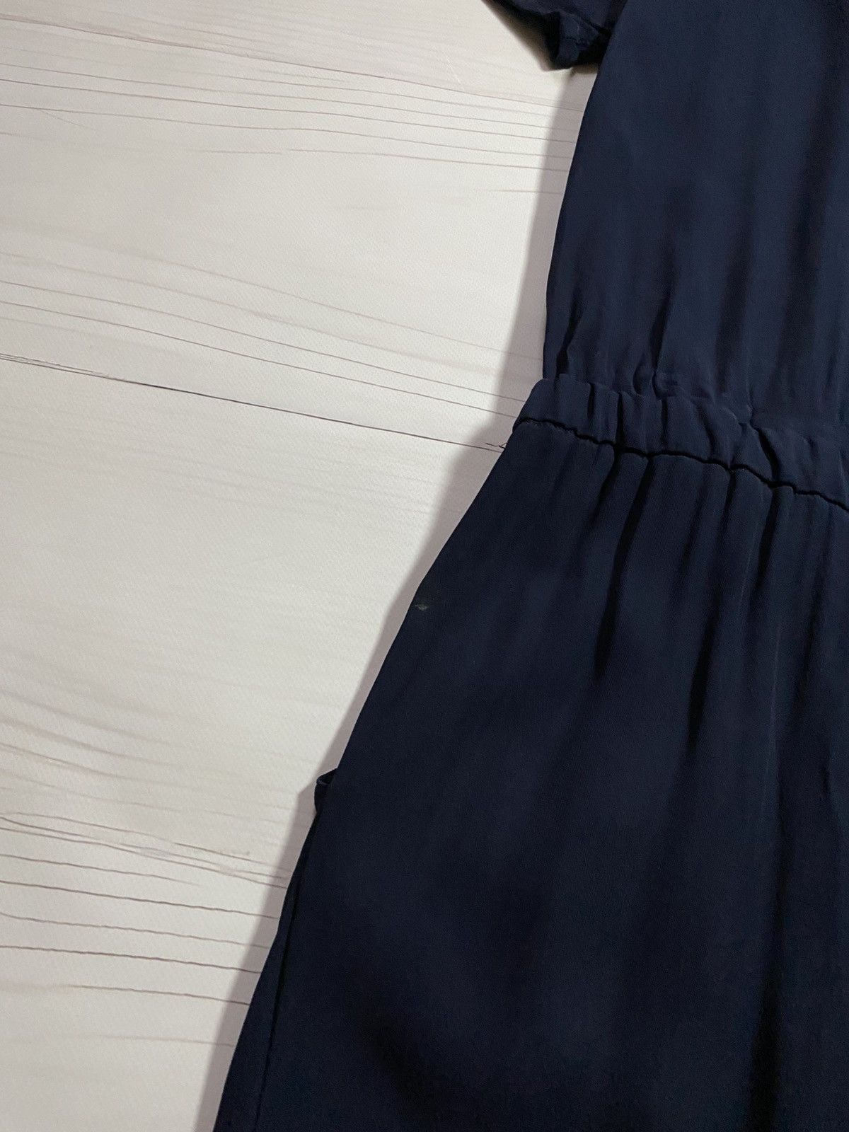 Sezane Sézane × La Redoute Minimal Navy Button Jumpsuit Size ONE SIZE - 16 Thumbnail