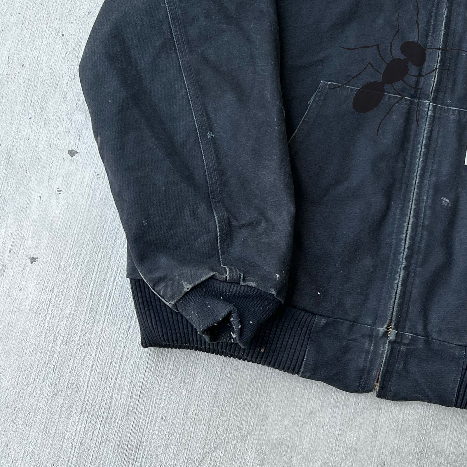 Carhartt × Vintage Carhartt J140 BLK back hooded work wear jacket Size US L / EU 52-54 / 3 - 9 Thumbnail