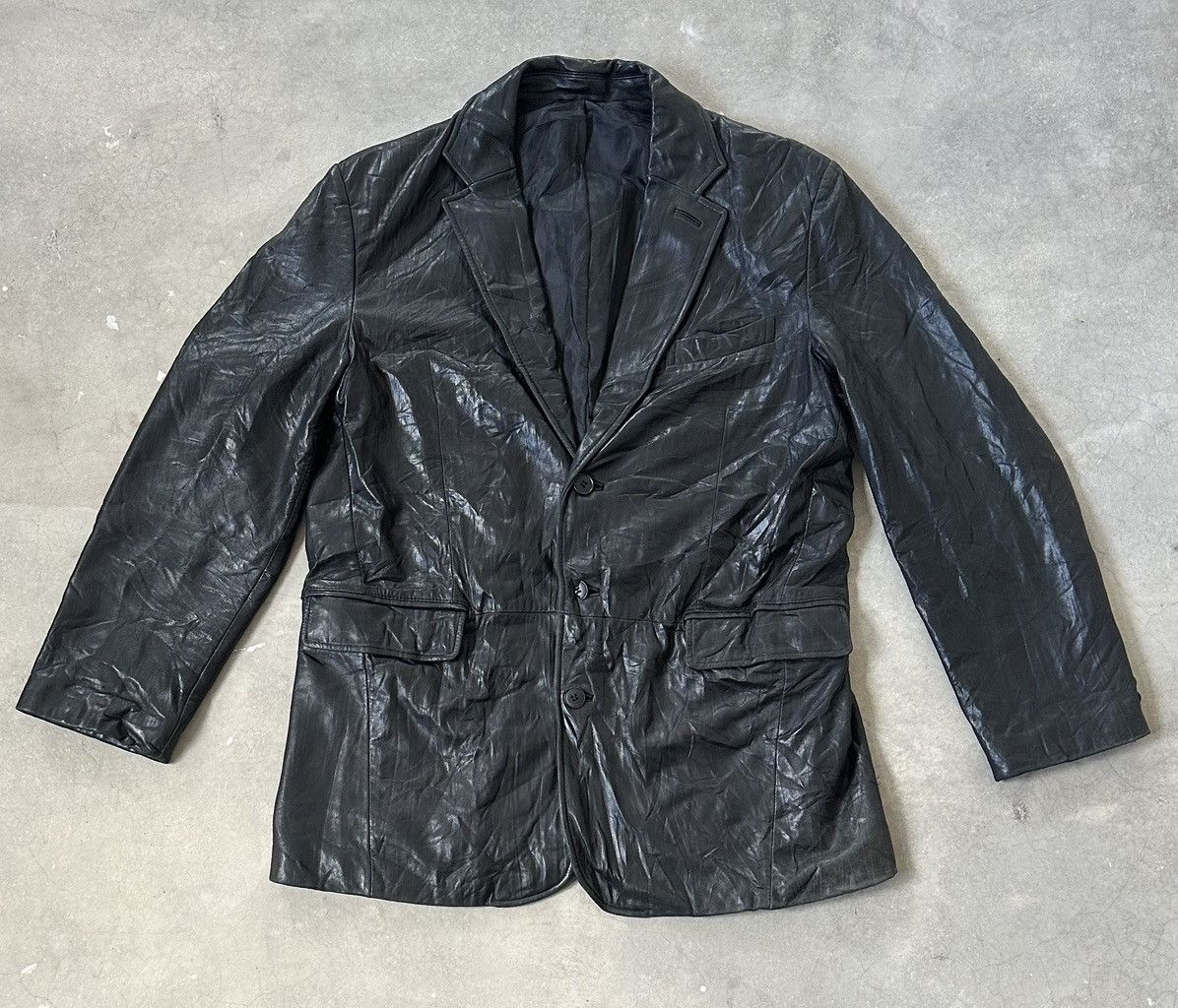 Other GRESHAM JAPANESE BRAND SHEEPSKIN LEATHER BLAZER Size US M / EU 48-50 / 2 - 1 Thumbnail