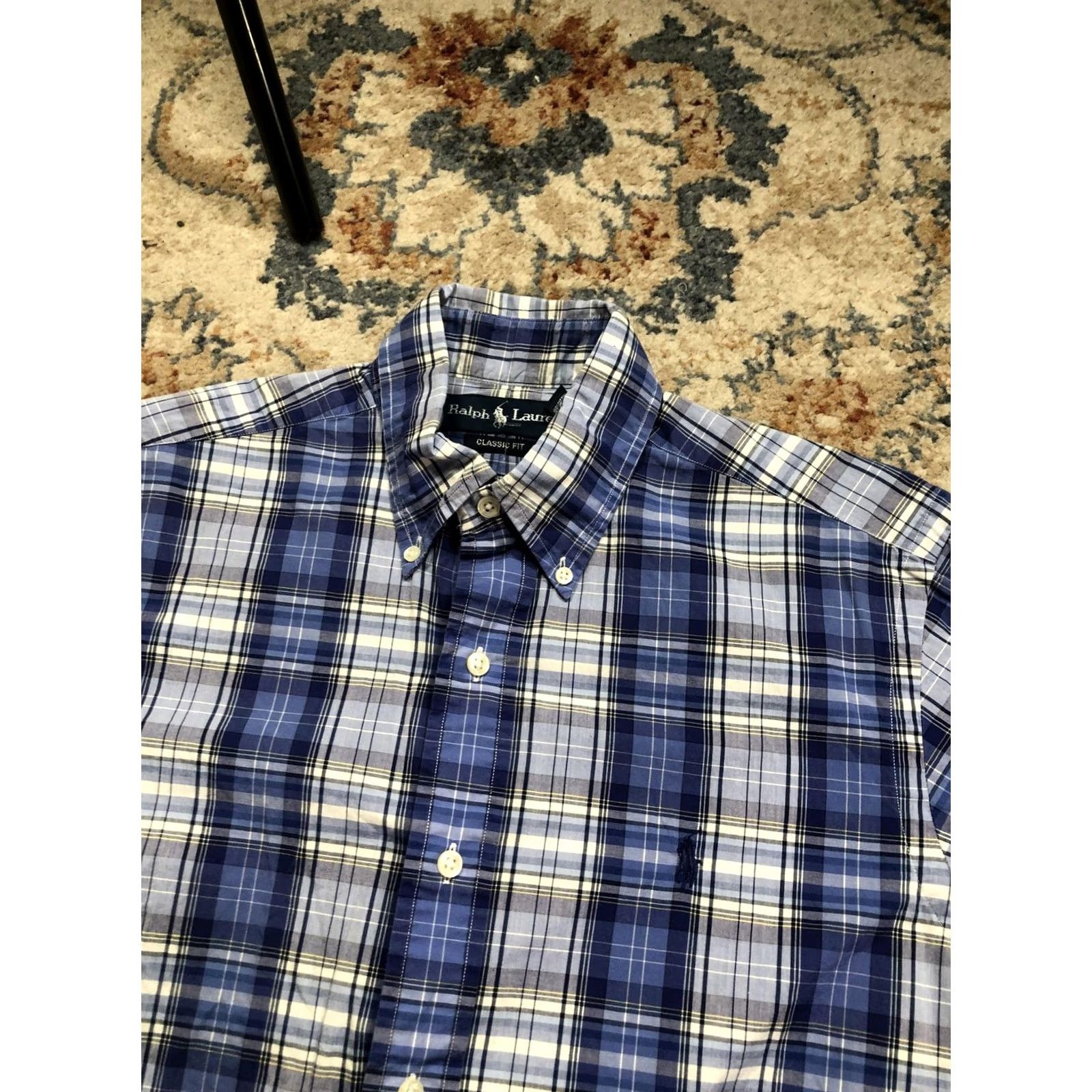 Ralph Lauren Ralph Lauren Shirt Mens Small Blue Plaid Classic Fit Button Down Long Sleeve Size US S / EU 44-46 / 1 - 7 Thumbnail