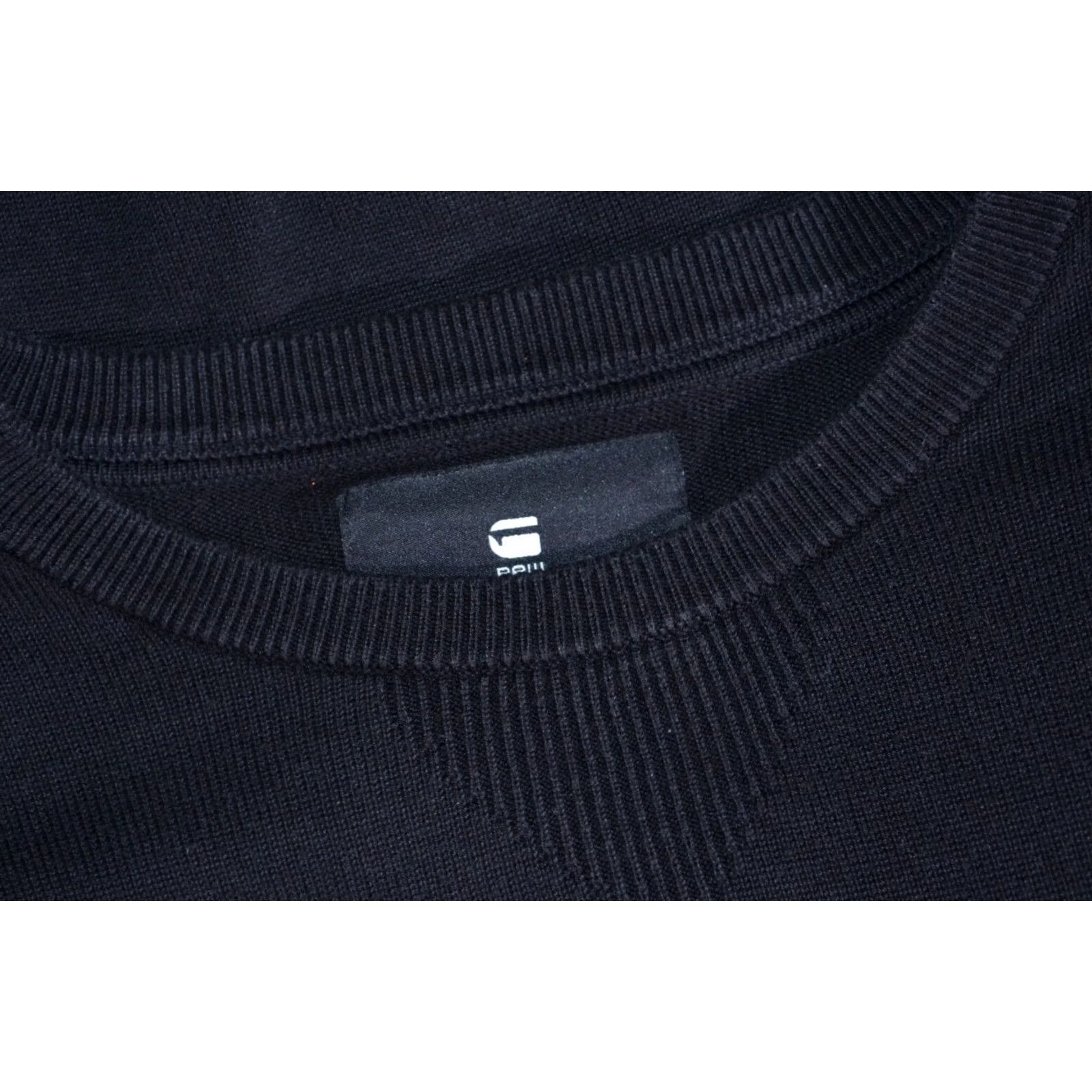 G-Star G-Star RAW Mens Black Crew Neck Jumper Sweater Cotton Size M Size US M / EU 48-50 / 2 - 4 Thumbnail
