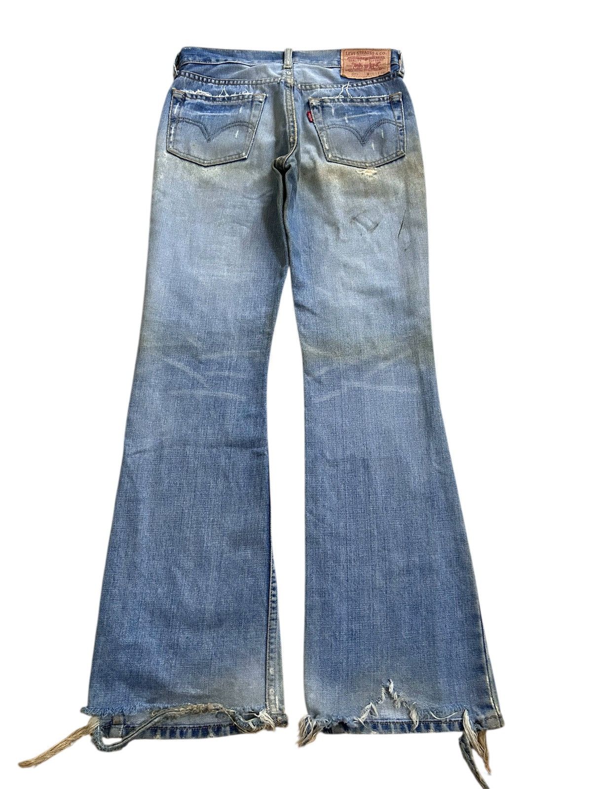 Levi's × Levi's Vintage Clothing × Vintage Vintage LEVI STRAUSS & CO 577 Trashed Distressed Denim Size US 28 / EU 44 - 2 Thumbnail