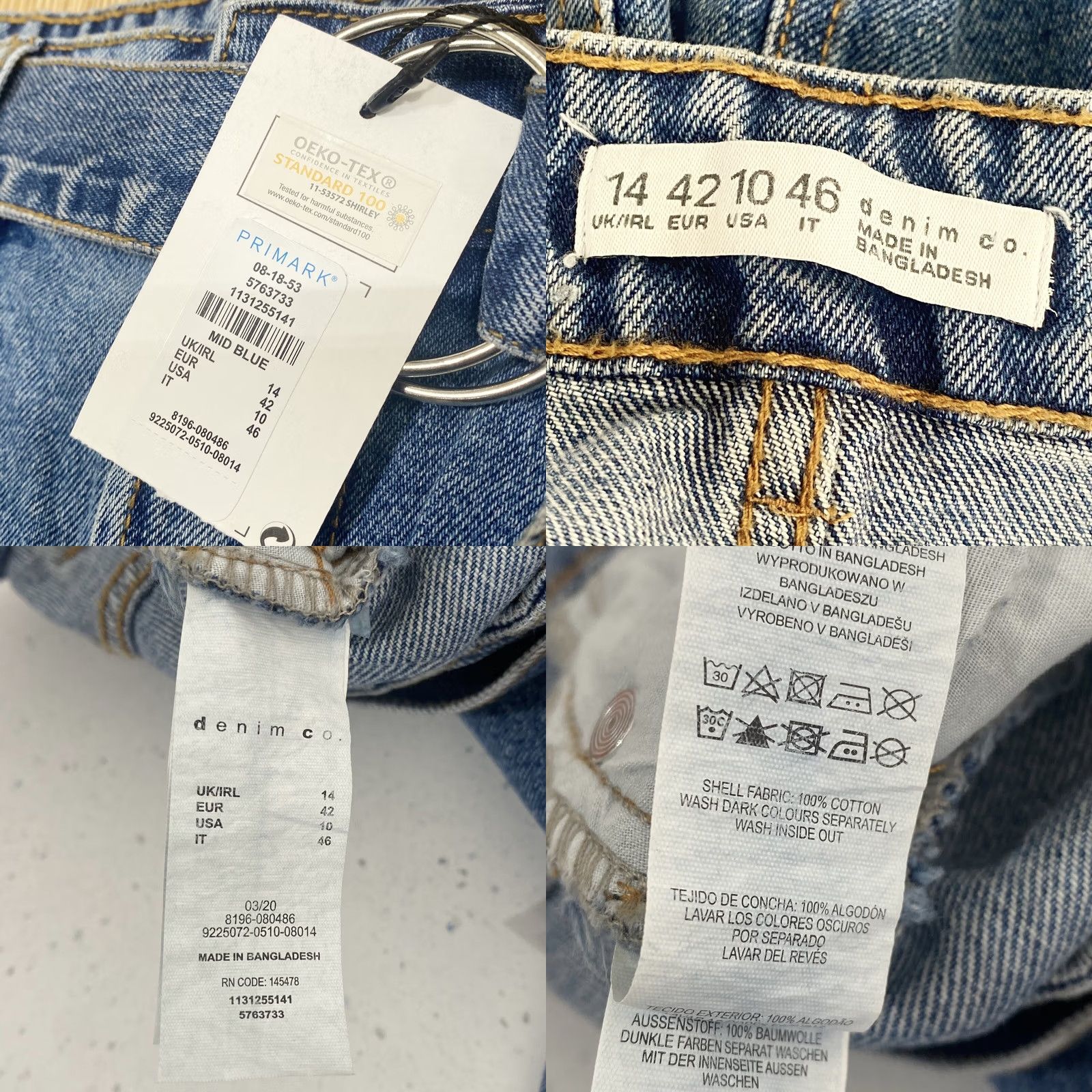 Denim & Co. Denim Co Mid Blue Ripped Skirt Size UK 14 Womens New Casual Size 36" / US 14 / IT 50 - 8 Thumbnail