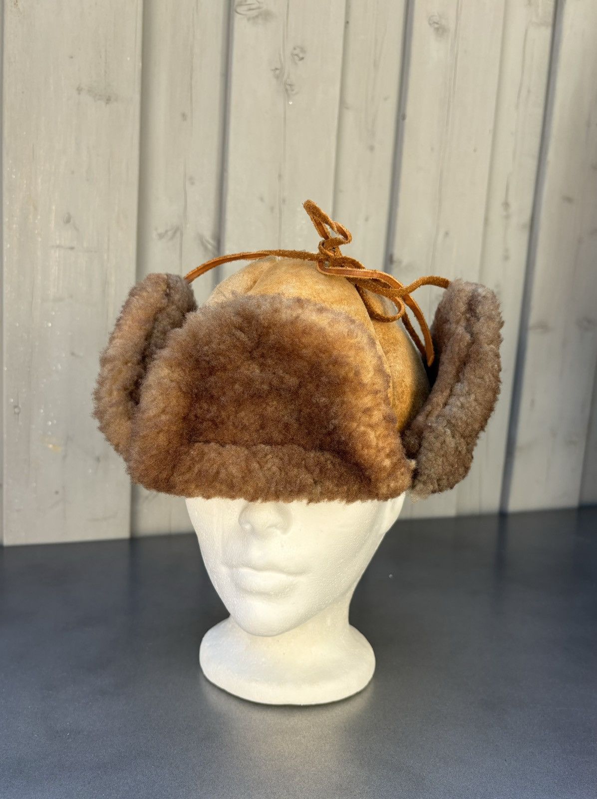 Vintage Vintage Shearling Trapper Sheepskin Ushanka Aviator Hunting Size ONE SIZE - 8 Thumbnail