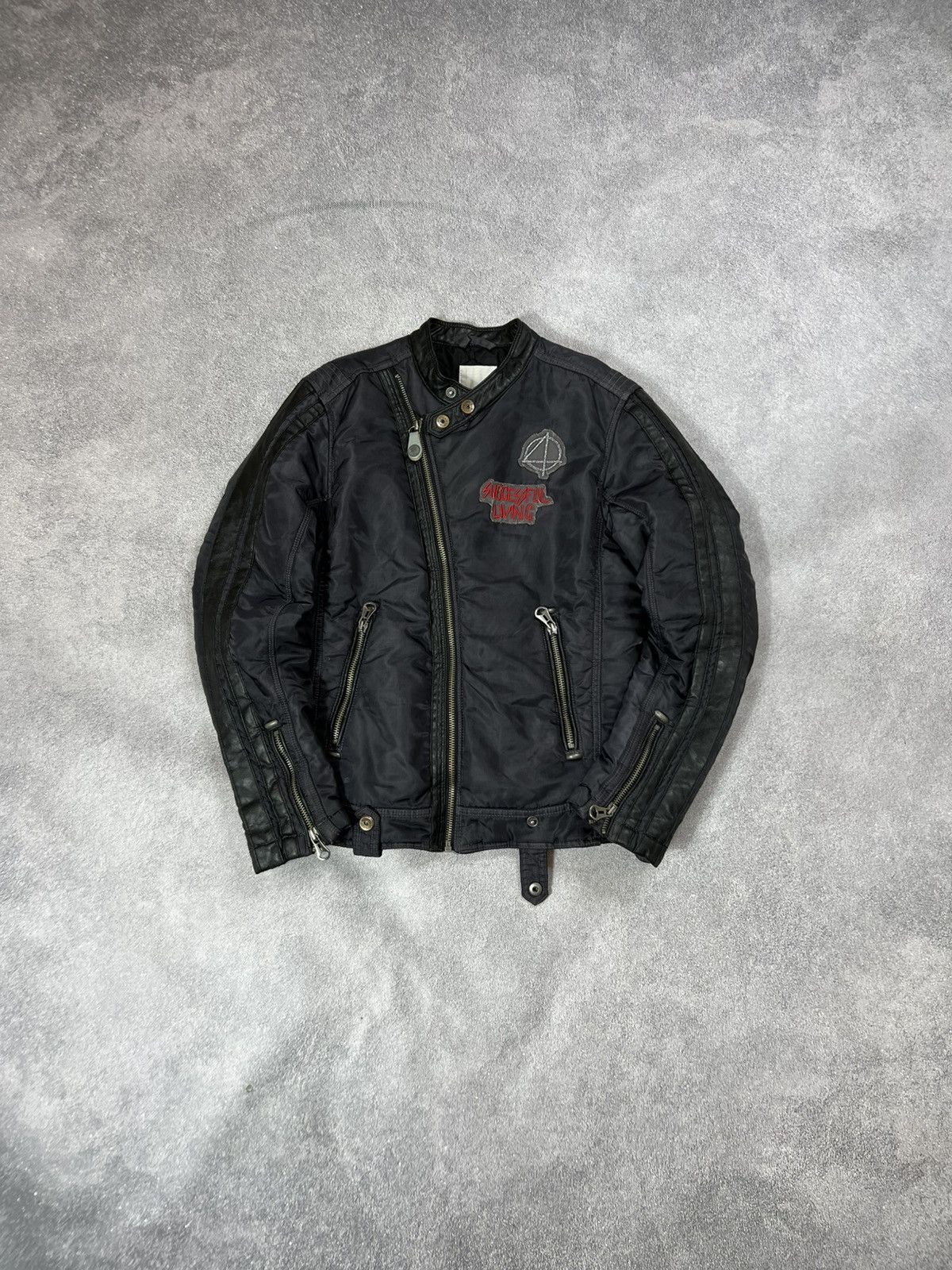 Diesel VTG Yohji Yamamoto Style Cropped Kanye Boxy Jacket Size US S / EU 44-46 / 1 - 1 Thumbnail