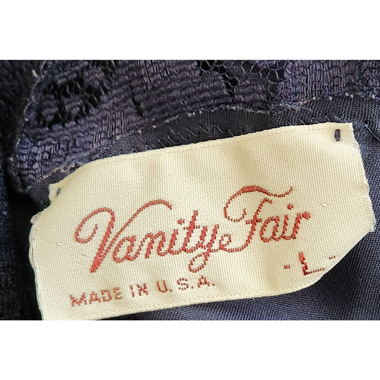 Other Vintage Navy Blue Lace Bodice Crisscross Back Straps Large Size ONE SIZE - 5 Thumbnail