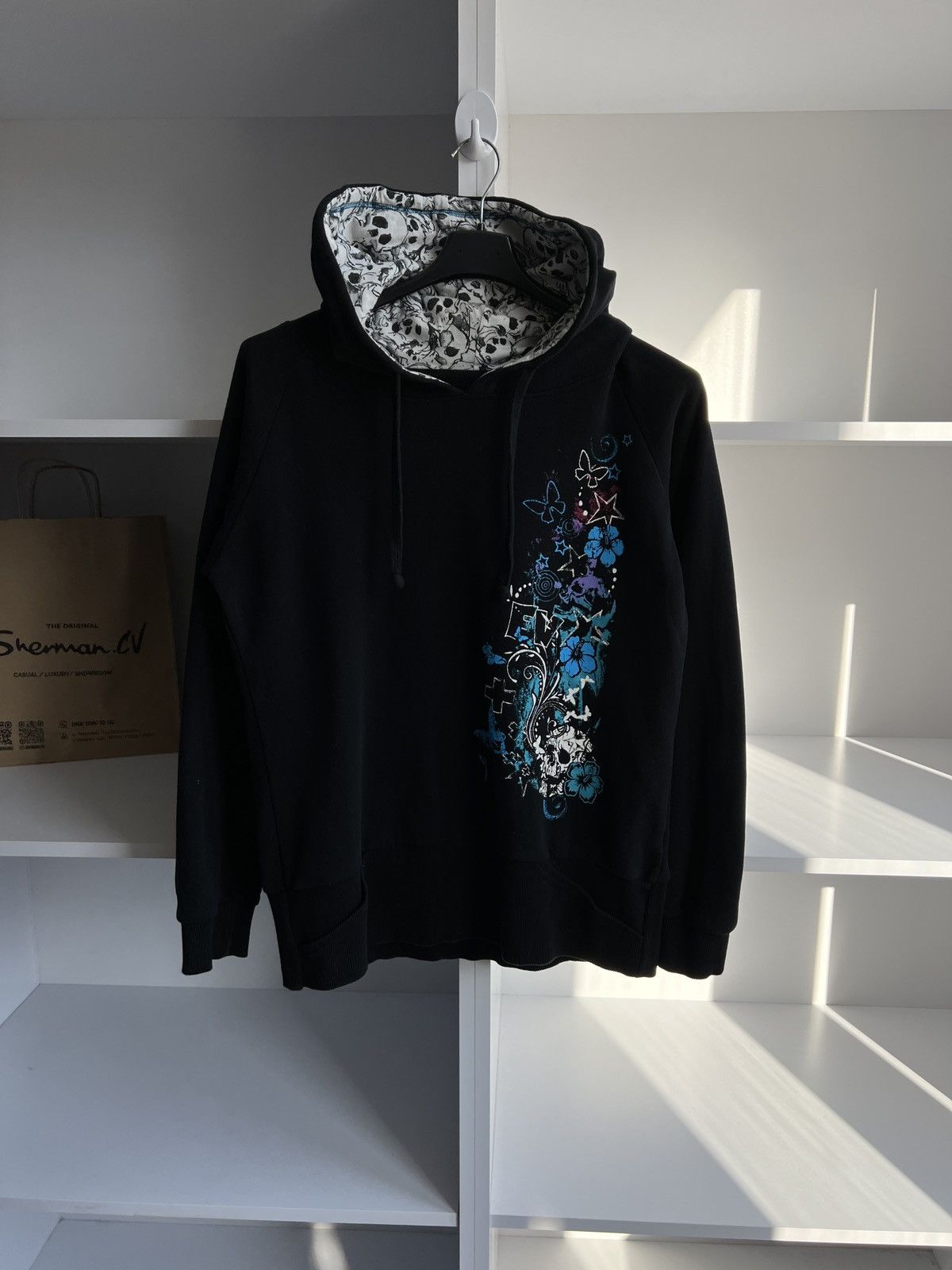 Japanese Brand × Vintage Vintage Women’s Ed Hardy Style Hoodie Size XL / US 12-14 / IT 48-50 - 3 Thumbnail