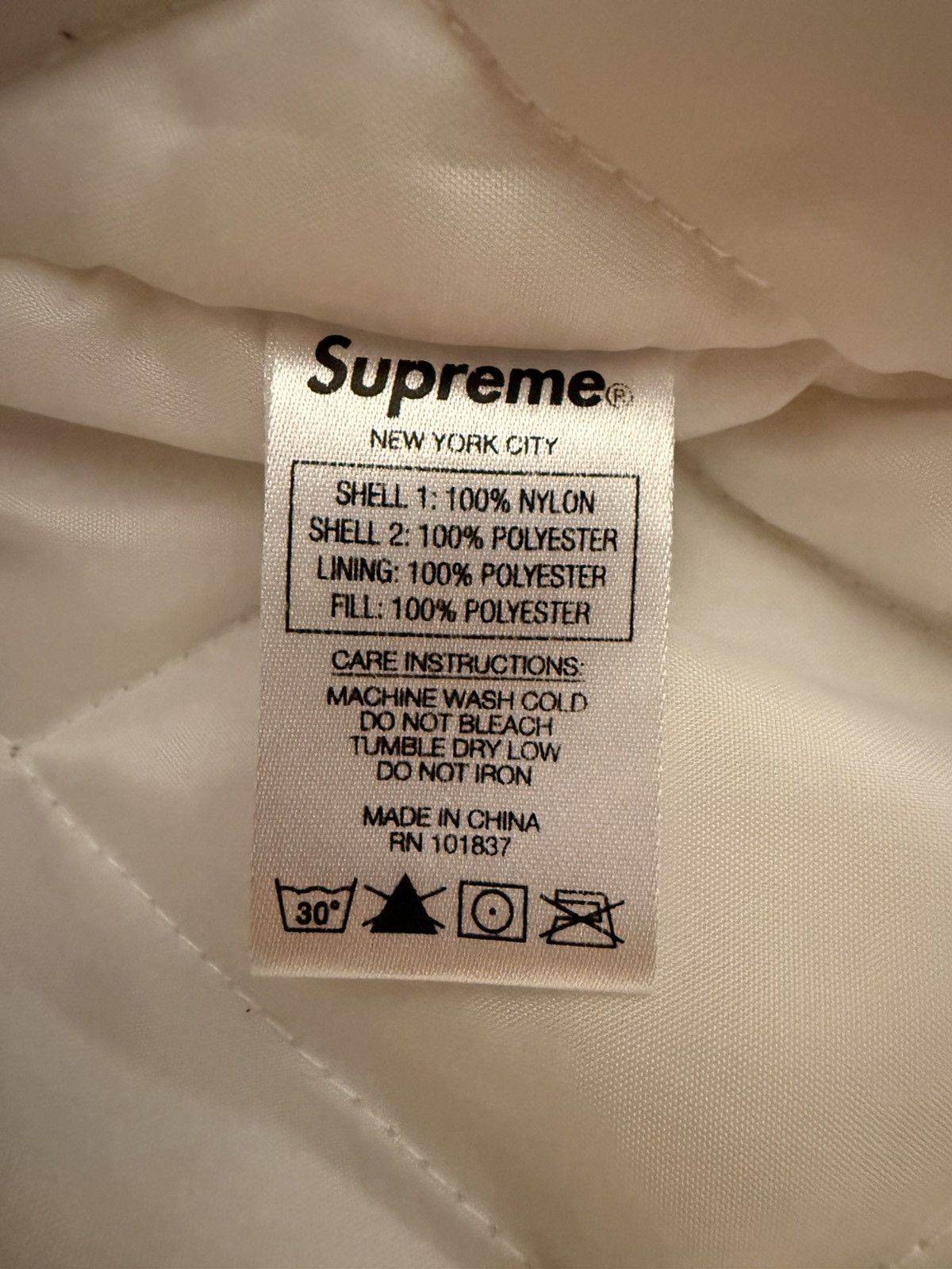 Supreme Supreme Sports Piping Puffy Jacket White FW19 Size US S / EU 44-46 / 1 - 4 Thumbnail