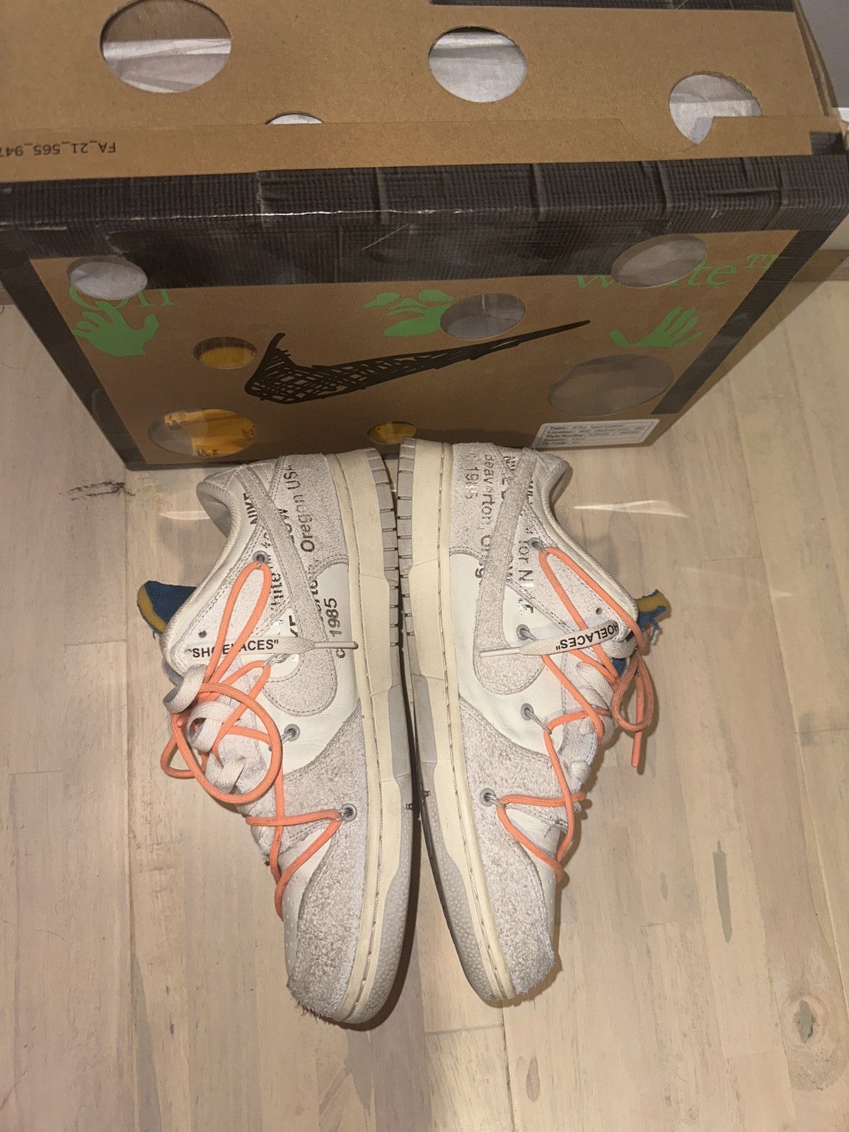 Nike Nike dunks and Offwhite lot 19 Size US 10 / EU 43 - 11 Thumbnail