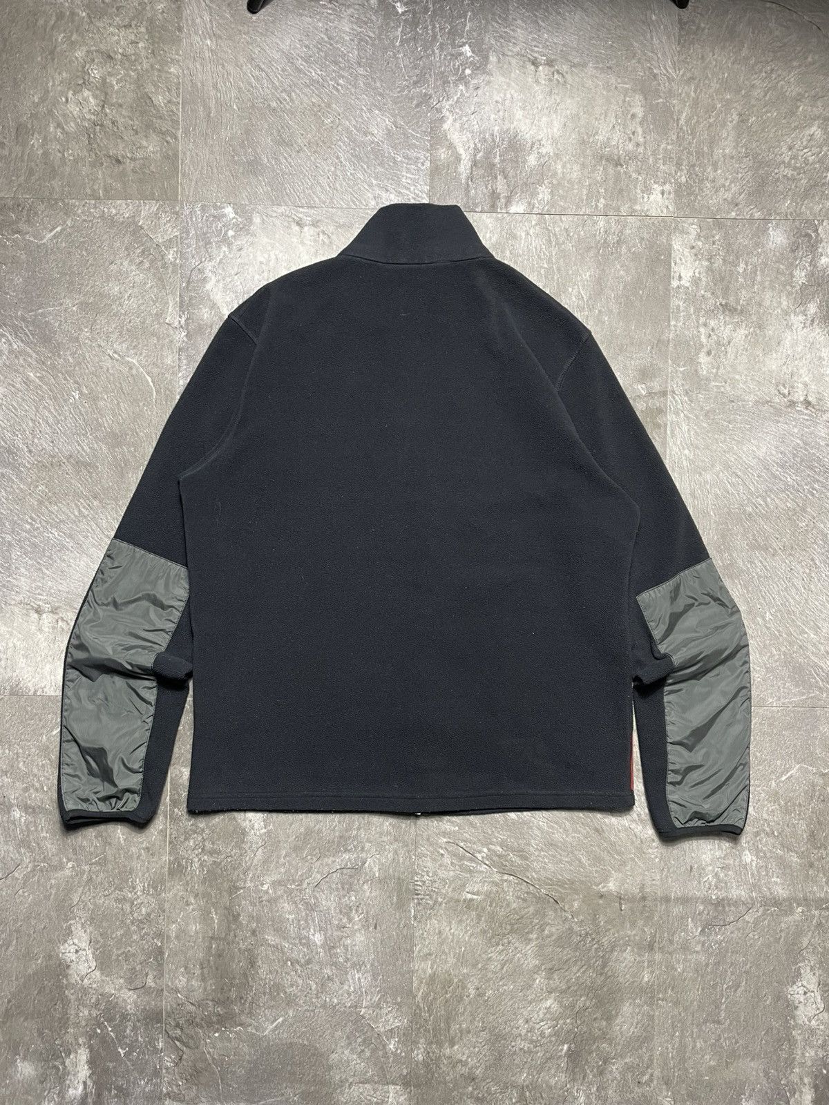 Prada Prada Vintage Black Nylon Fleece Jacket Zip Up Red Tab RARE Size US M / EU 48-50 / 2 - 4 Thumbnail