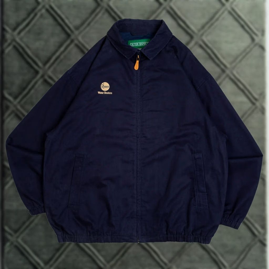 X-LARGE Vintage Unbranded Rheem Workwear Jacket Men’s 1990s Navy Blue X-Large Jacket Size US XL / EU 56 / 4 - 1 Thumbnail