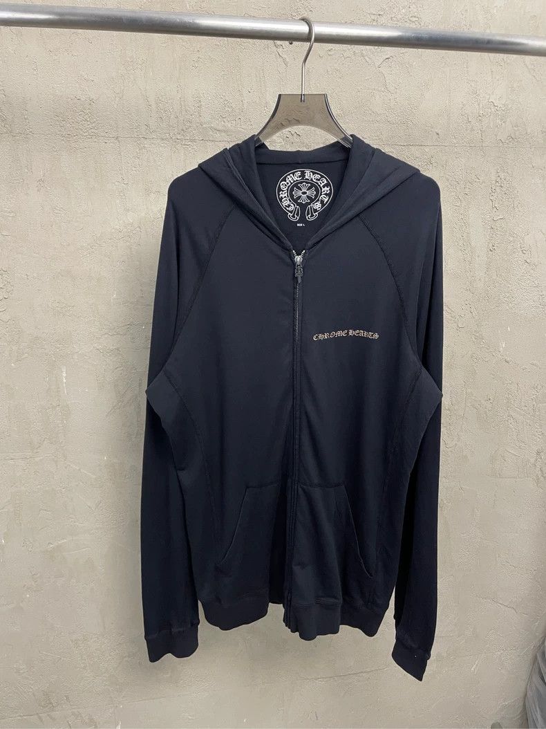 Chrome Hearts Chrome Hearts Vintage Black Zip Hoodie Size US L / EU 52-54 / 3 - 1 Thumbnail