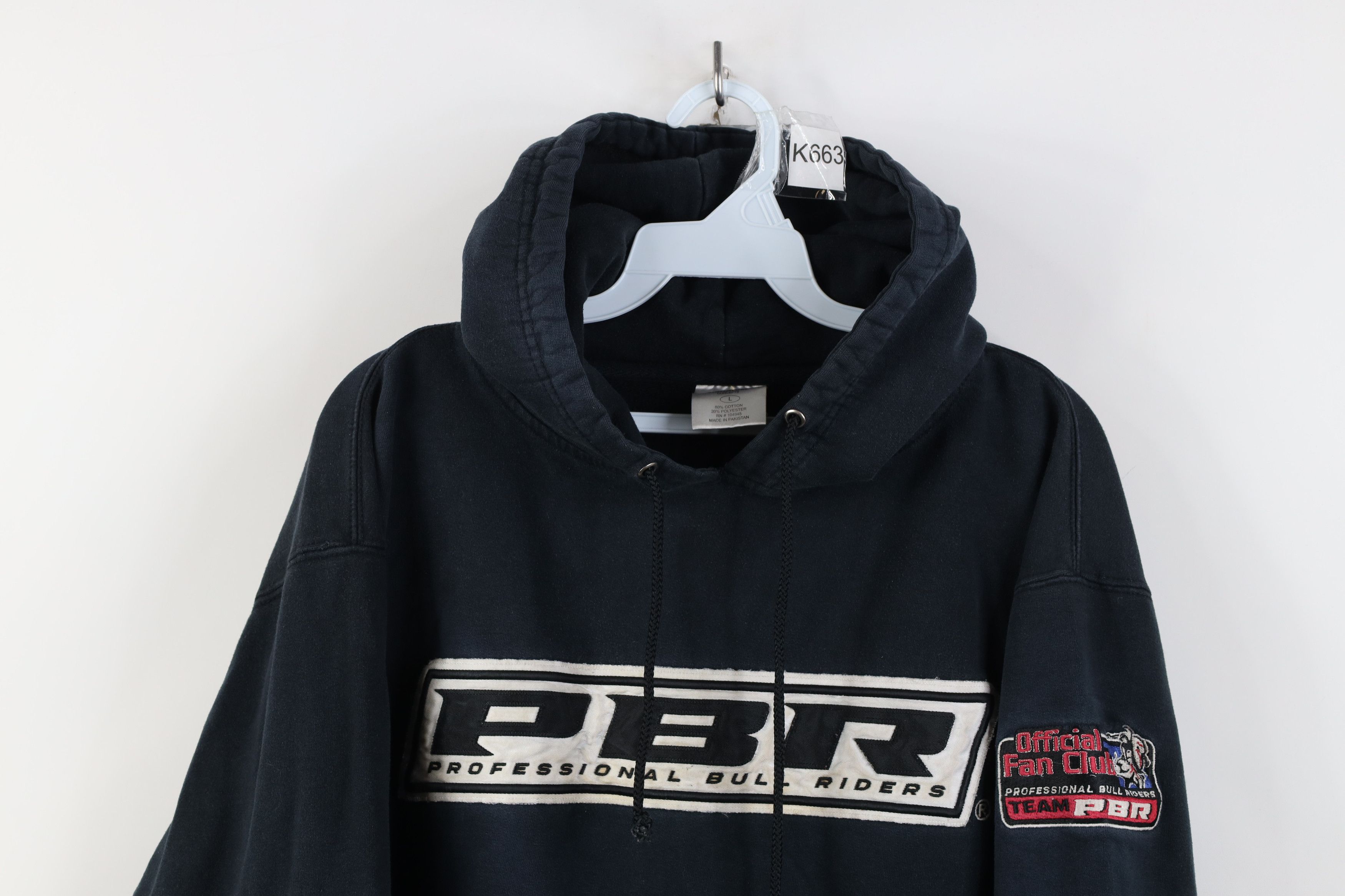 Vintage Vintage PBR Professional Bull Riders Hoodie Sweatshirt Size US L / EU 52-54 / 3 - 2 Thumbnail