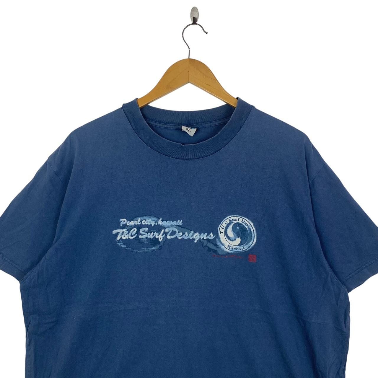 Vintage Vintage 90’ T&C SURF DESIGN Hawaii Ying Yang Trashed Tee Size US XL / EU 56 / 4 - 3 Thumbnail