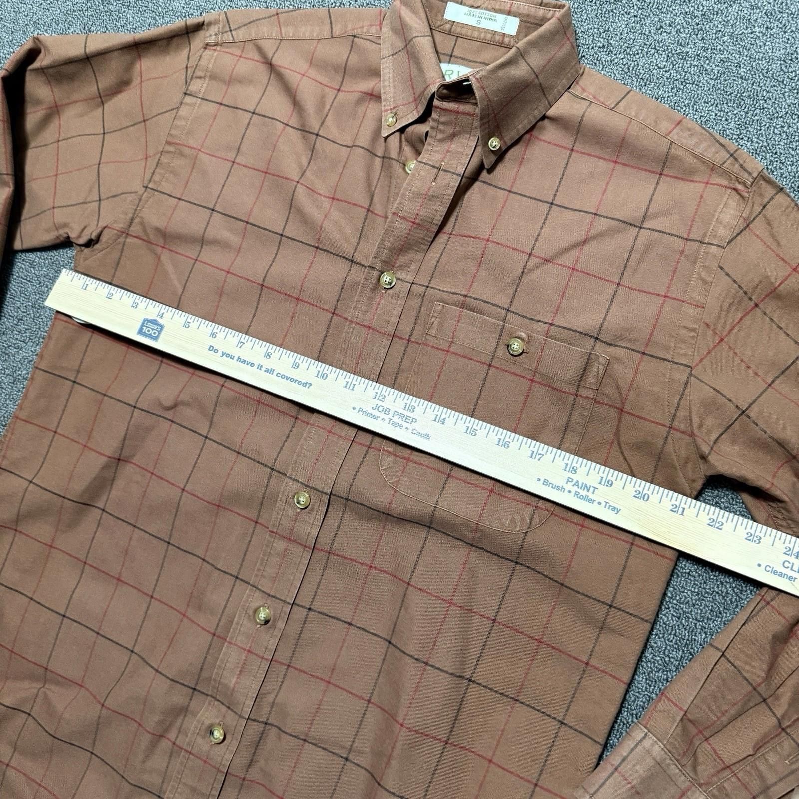 Orvis Orvis Brown Plaid Button Down Shirt Mens Small Long Sleeve Size US S / EU 44-46 / 1 - 5 Thumbnail