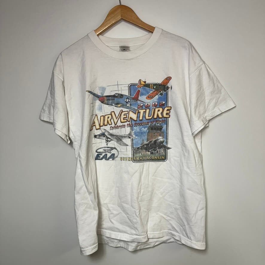 Vintage Vintage Military Plane Shirt Y2K Air Show Jet AirForce 90s